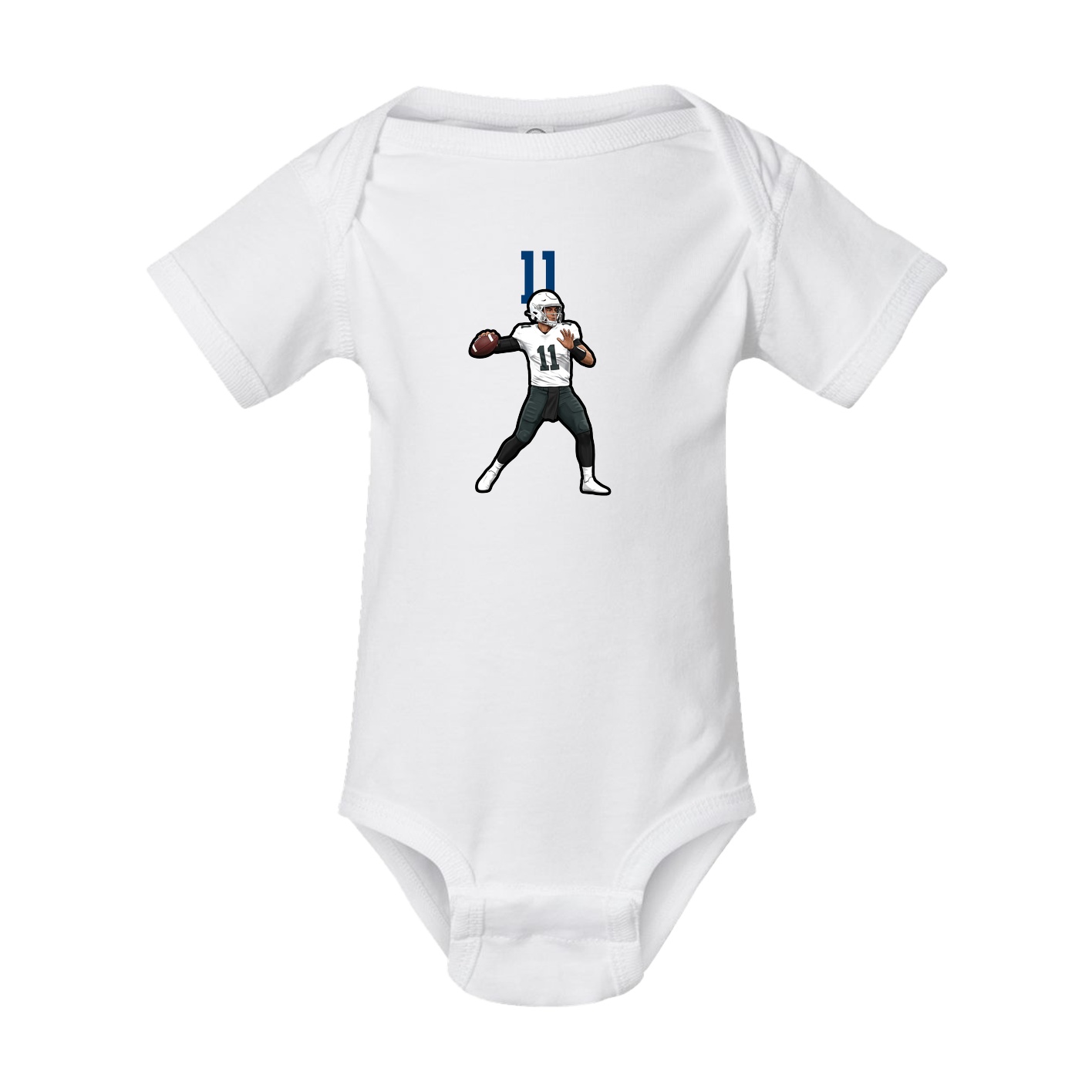 Baby Onesie — Number Top in White