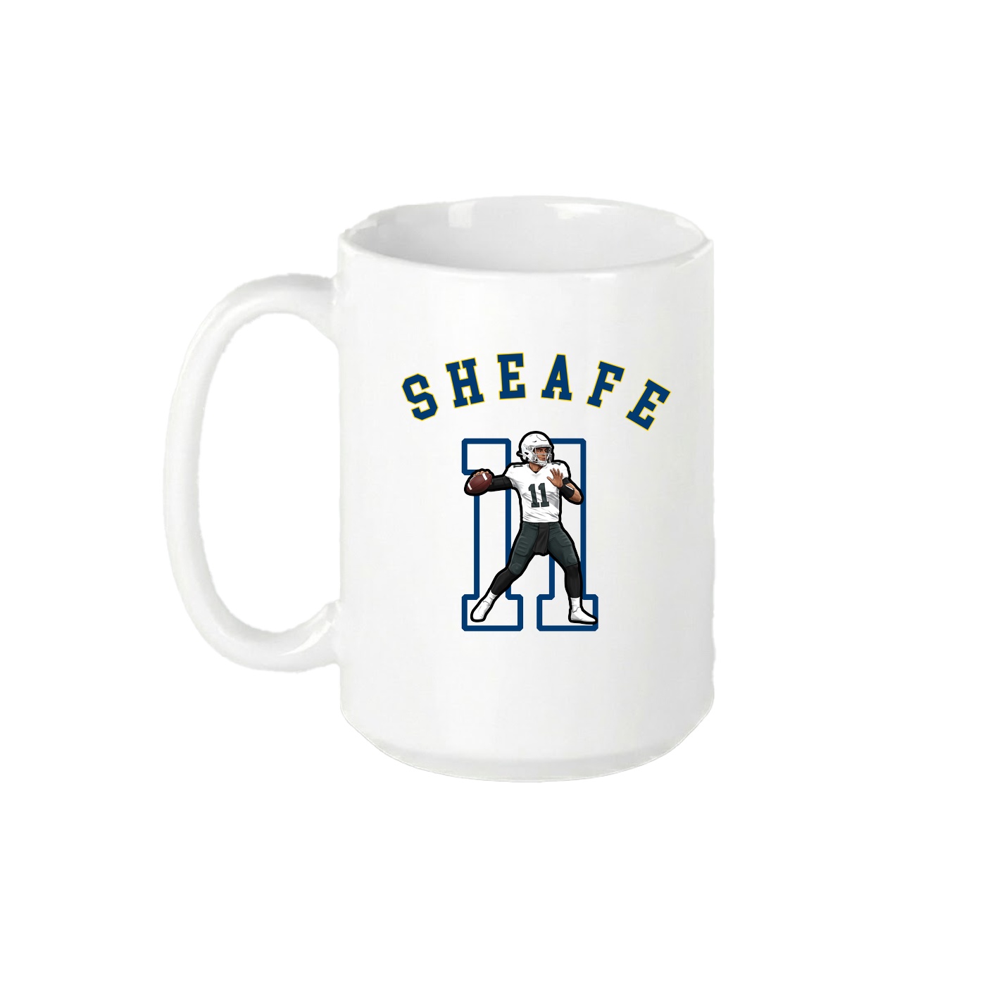 15oz Coffee Mug — Shirsey Arch in White