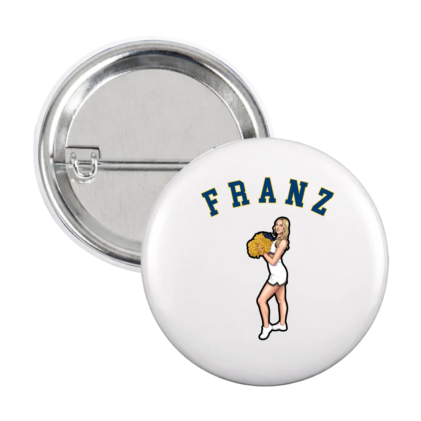 Game Day Button — Shirsey Arch in White