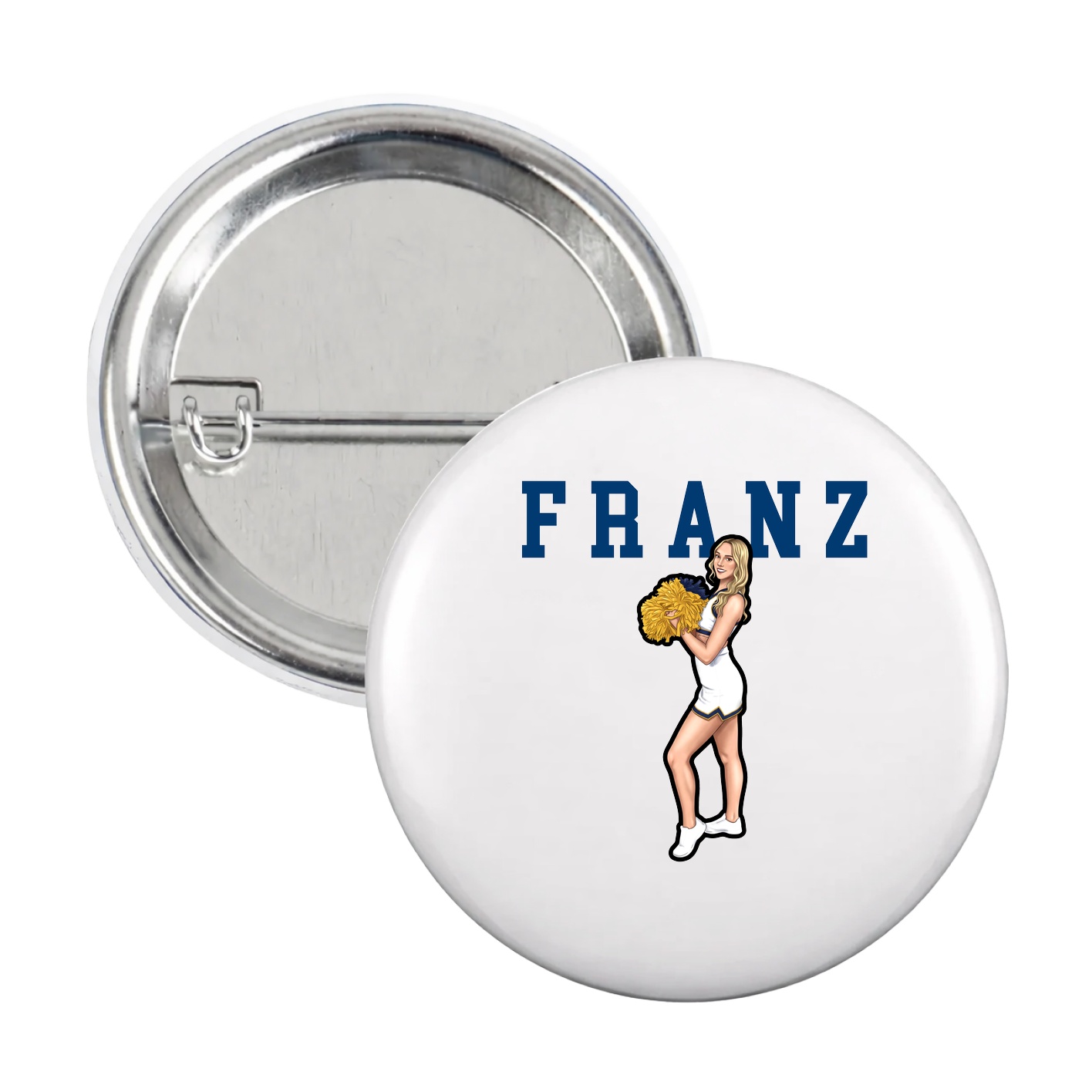 Game Day Button — Shirsey in White