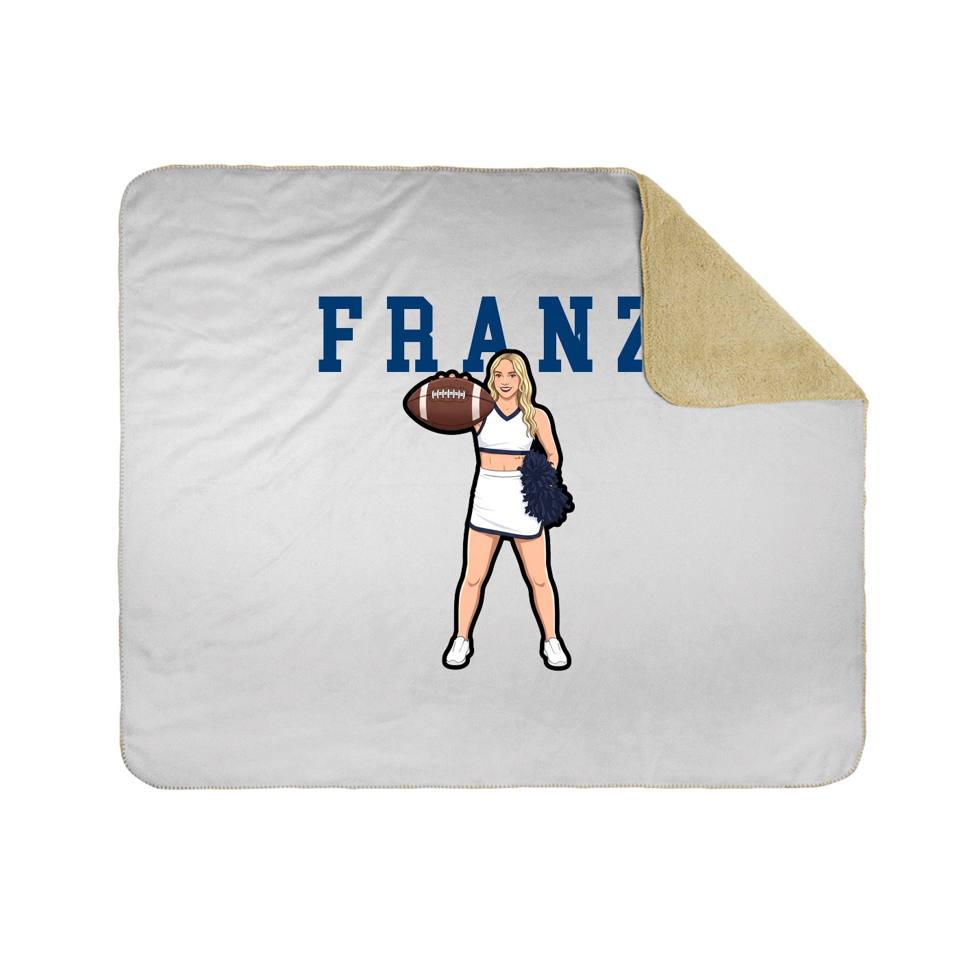 Throw Blanket — Shirsey in White