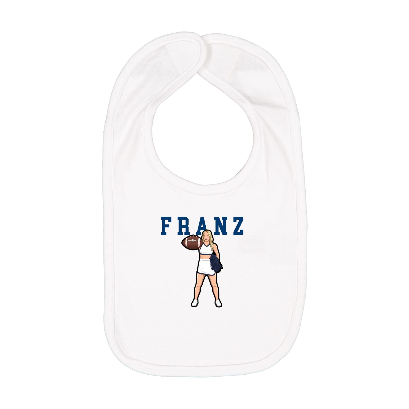 Infant Bib — Shirsey in White