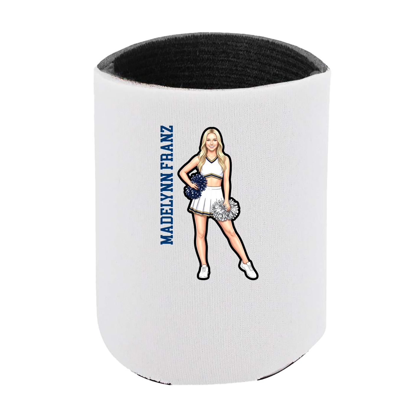 Can Holder — Name Vertical in White
