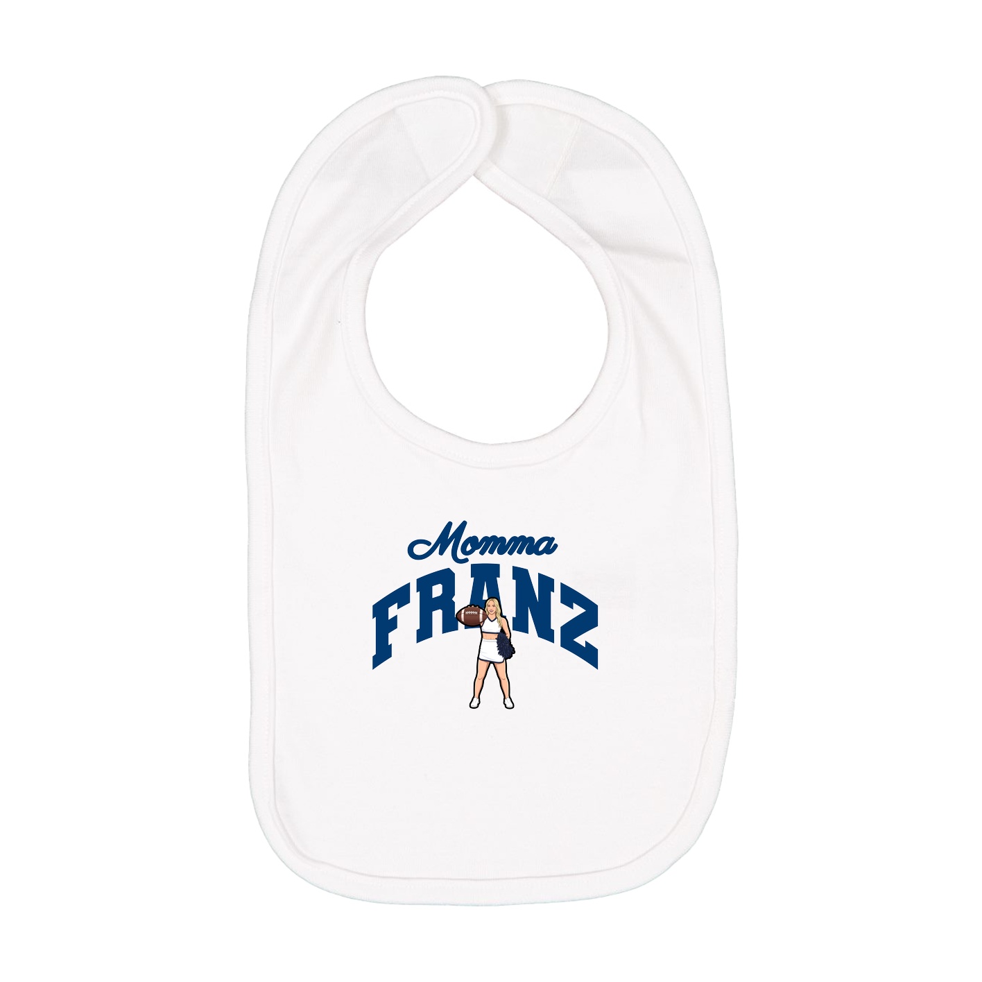 Infant Bib — Mothers Day Arch in White