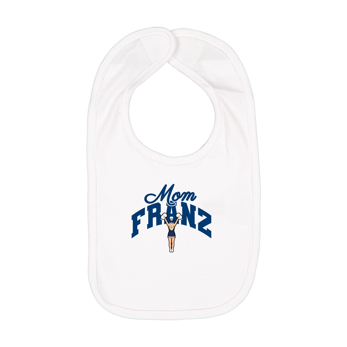 Infant Bib — Mothers Day Arch in White