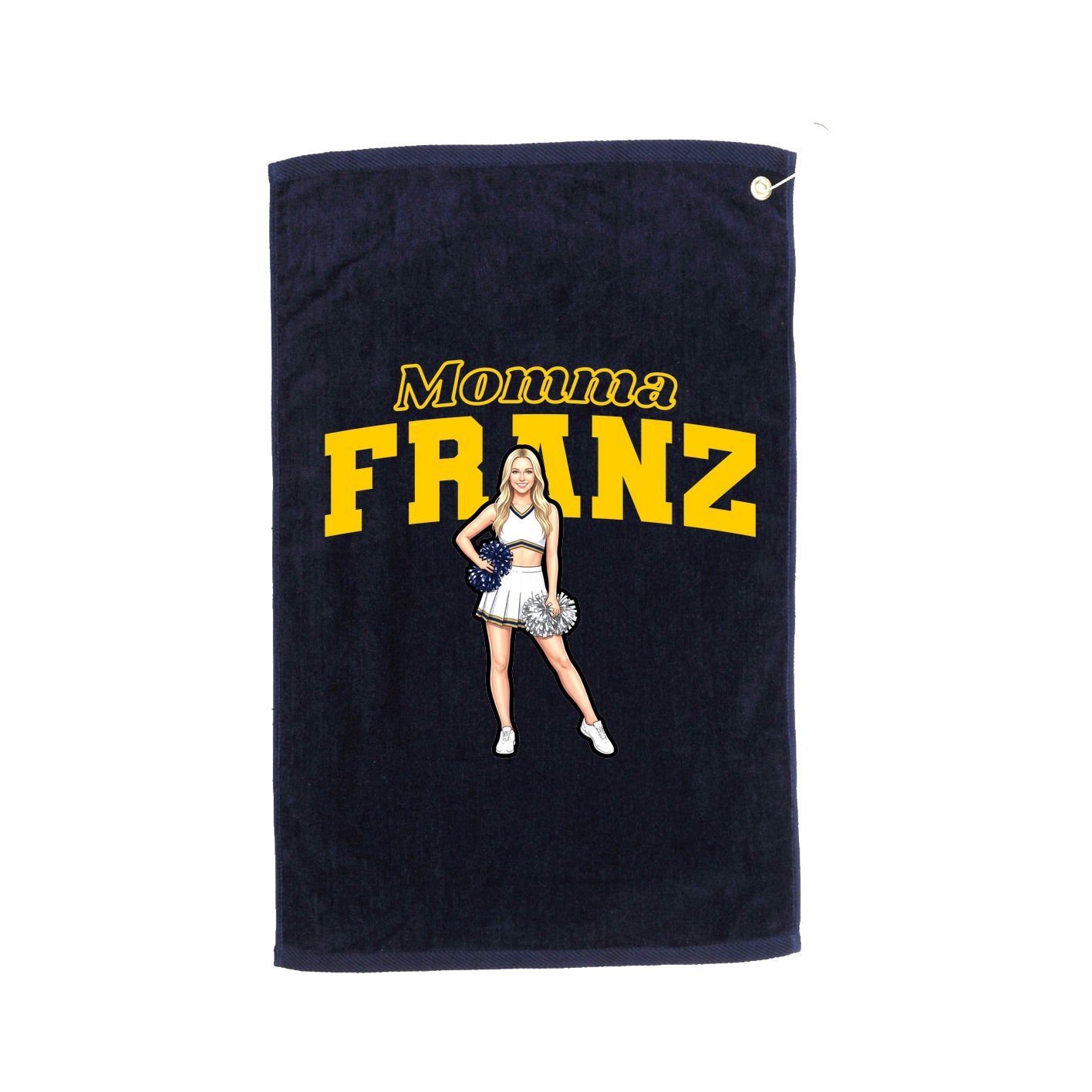 Golf Towel — Mothers Day Block in Navy