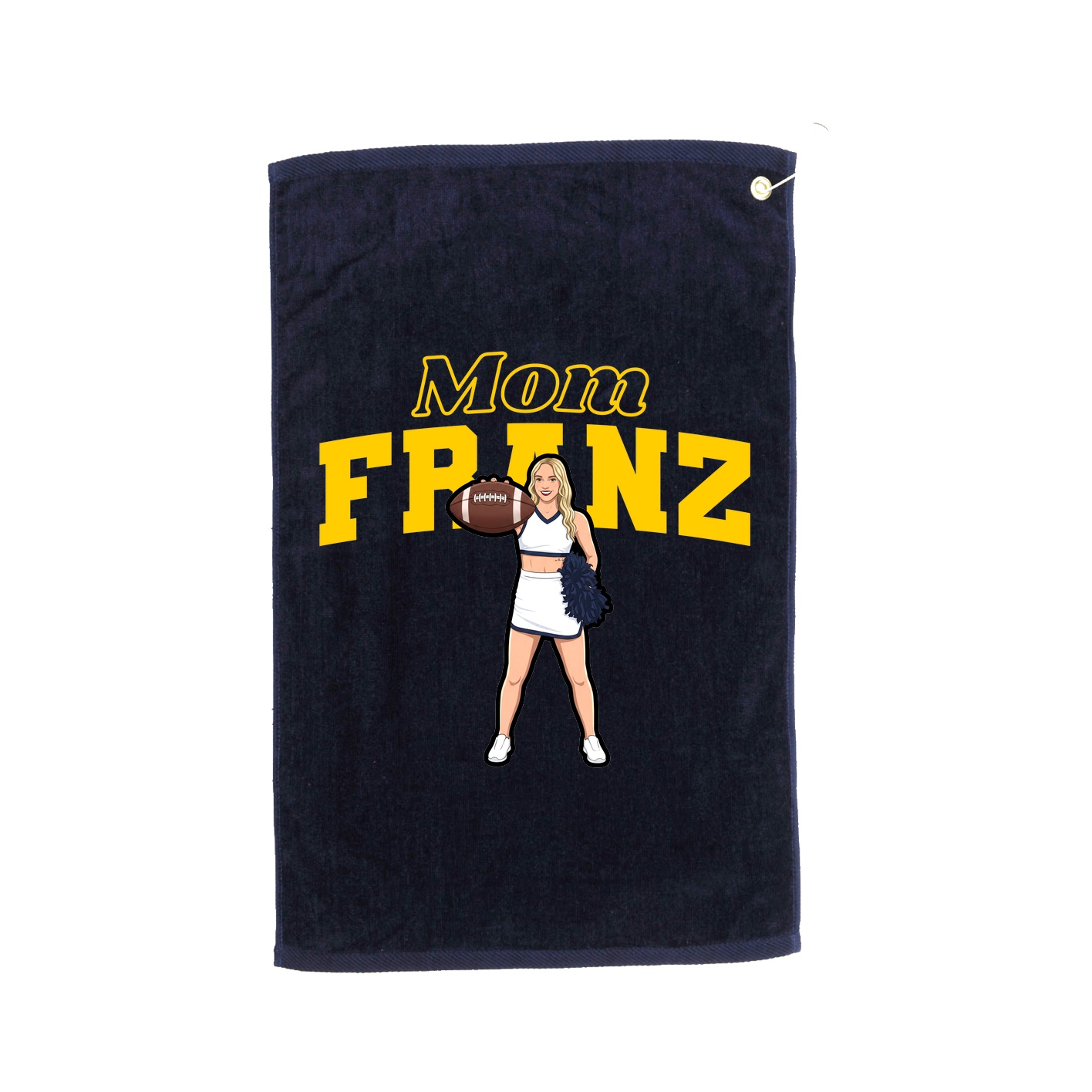 Golf Towel — Mothers Day Block in Navy