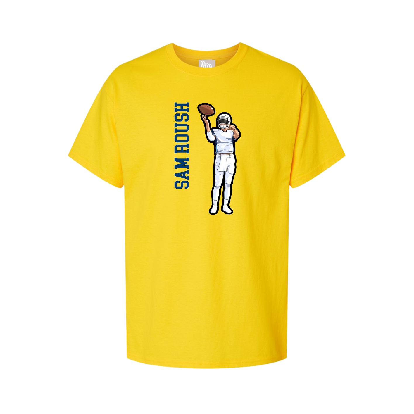 Tee — Name Vertical in Gold