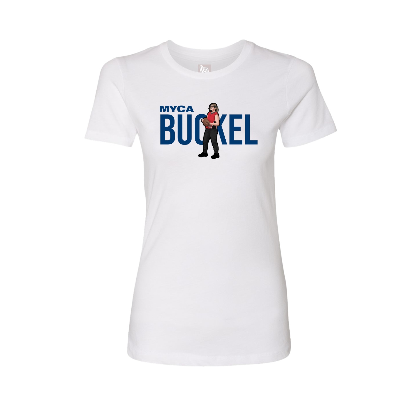 Womens Tee — Player Name in White