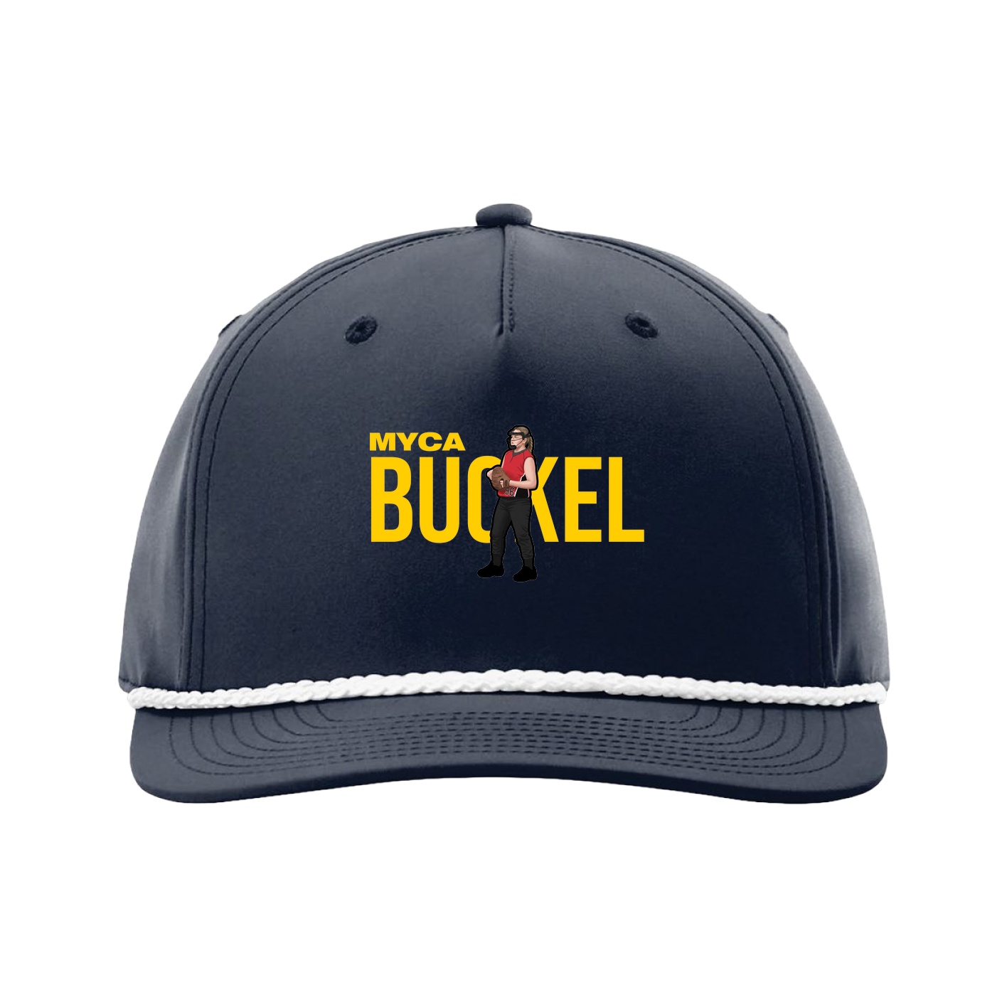 Five-Panel Classic Rope Cap — Player Name in Navy