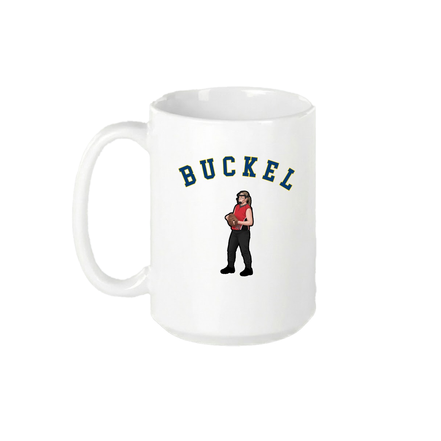 15oz Coffee Mug — Shirsey Arch in White