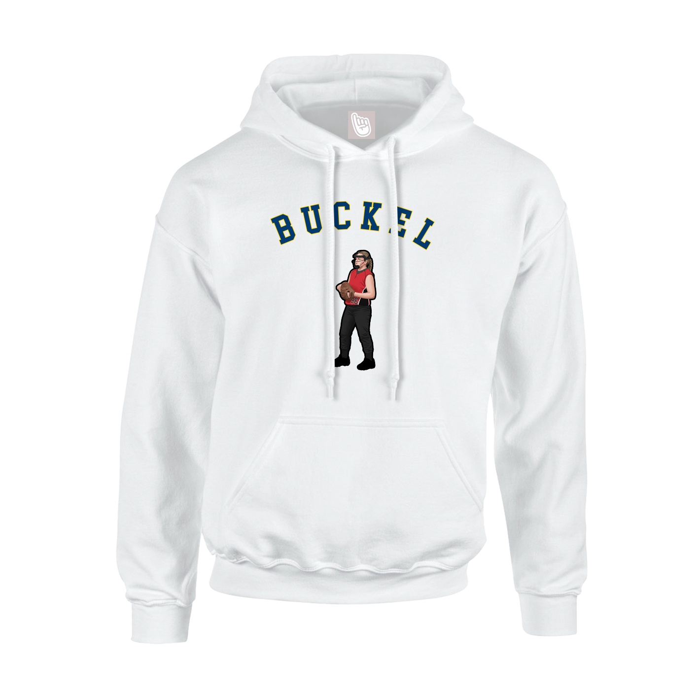 Hoodie — Shirsey Arch in White