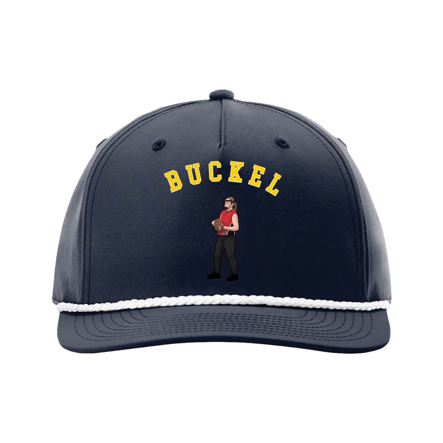 Five-Panel Classic Rope Cap — Shirsey Arch in Navy