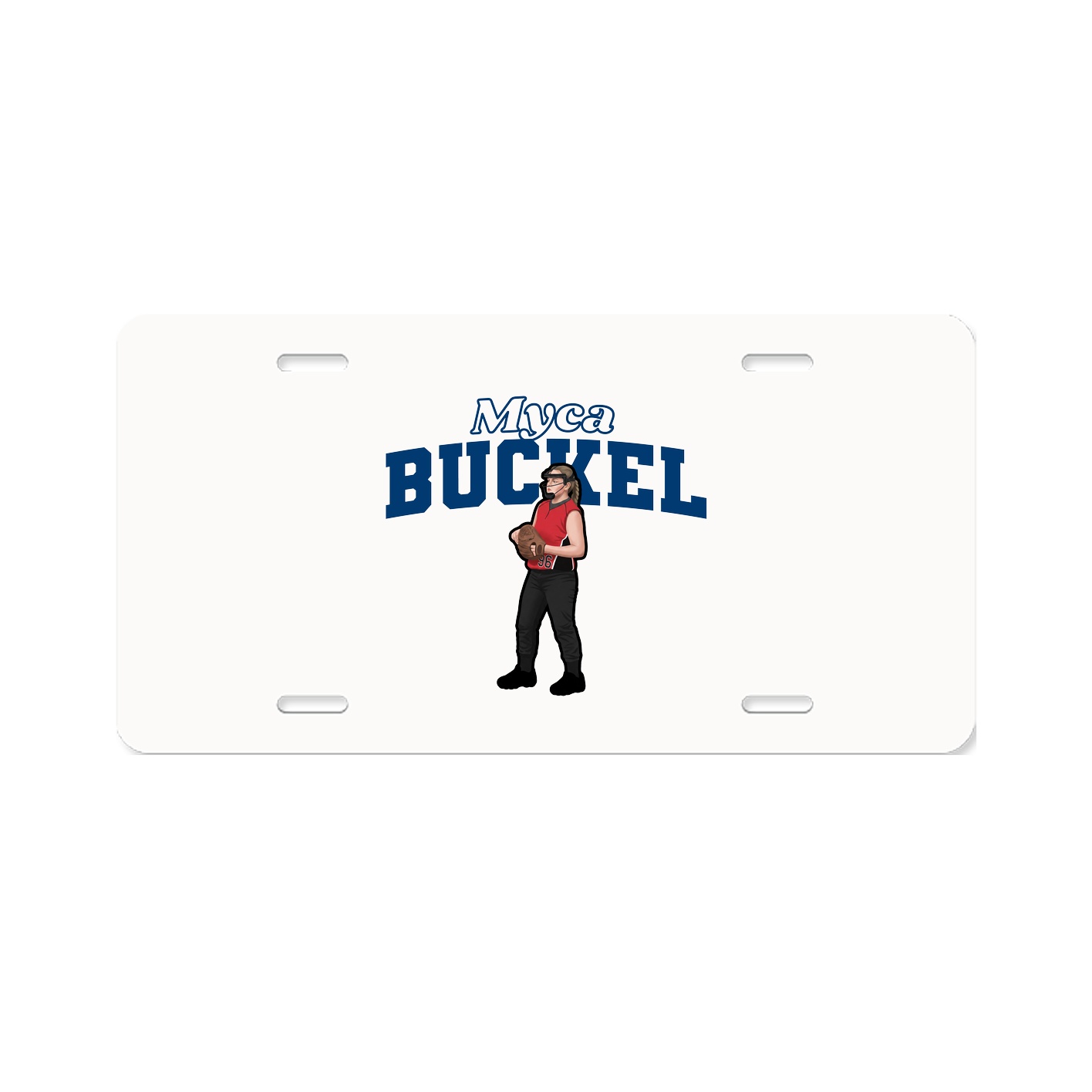 License Plate — Name Arch in Classic