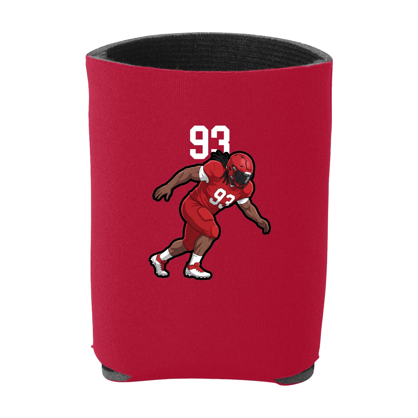 Can Holder — Number Top in Red