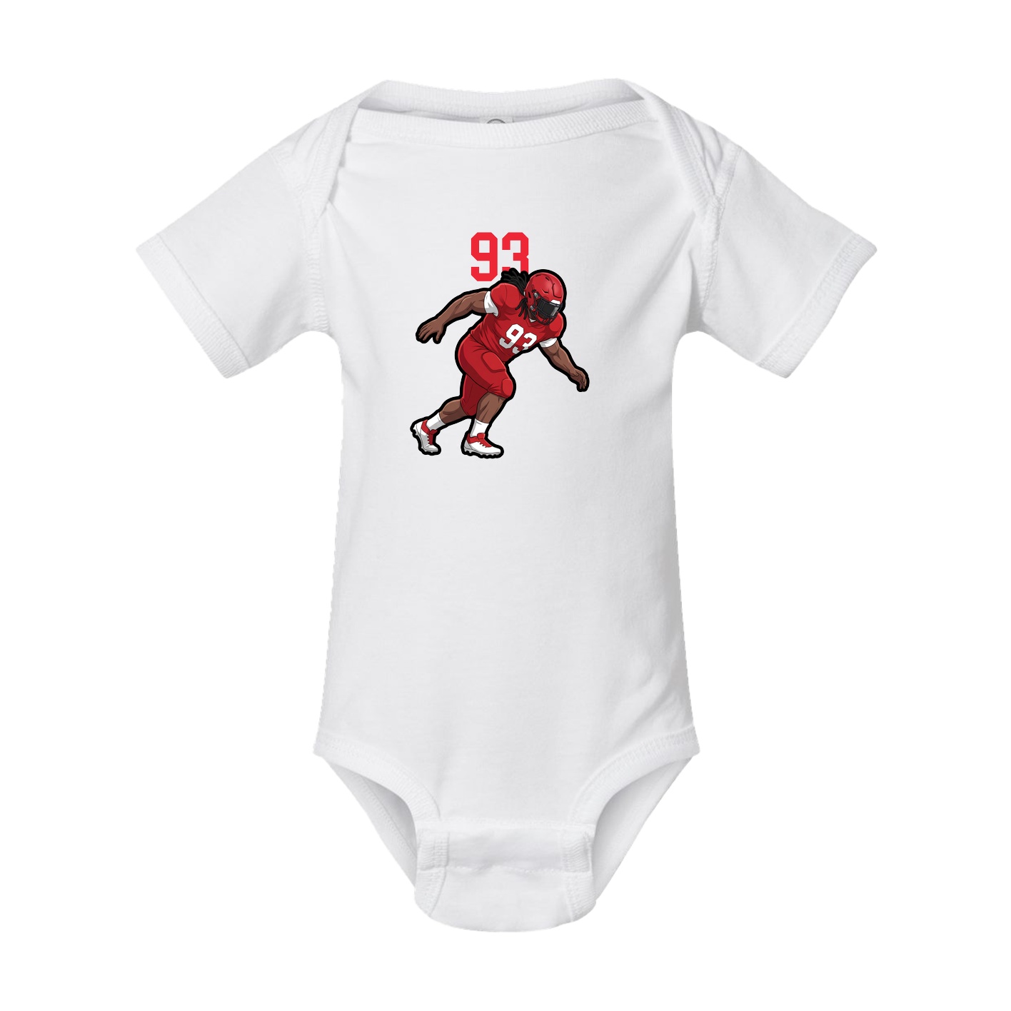 Baby Onesie — Number Top in White