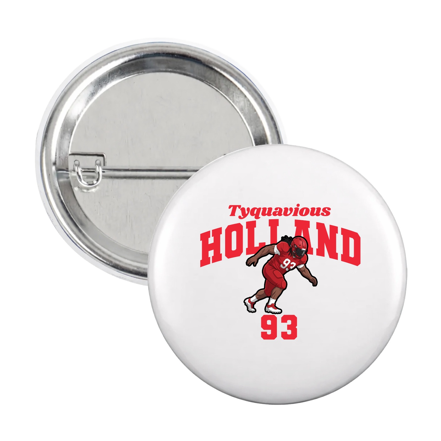 Game Day Button — Signature Arch in White
