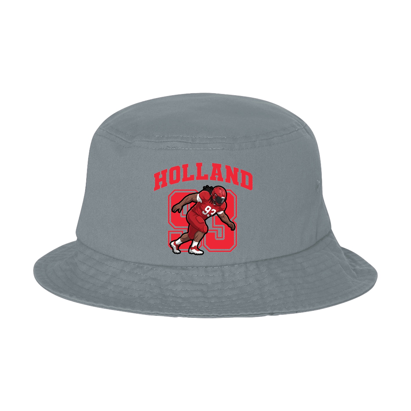Bucket Cap — Number in Grey