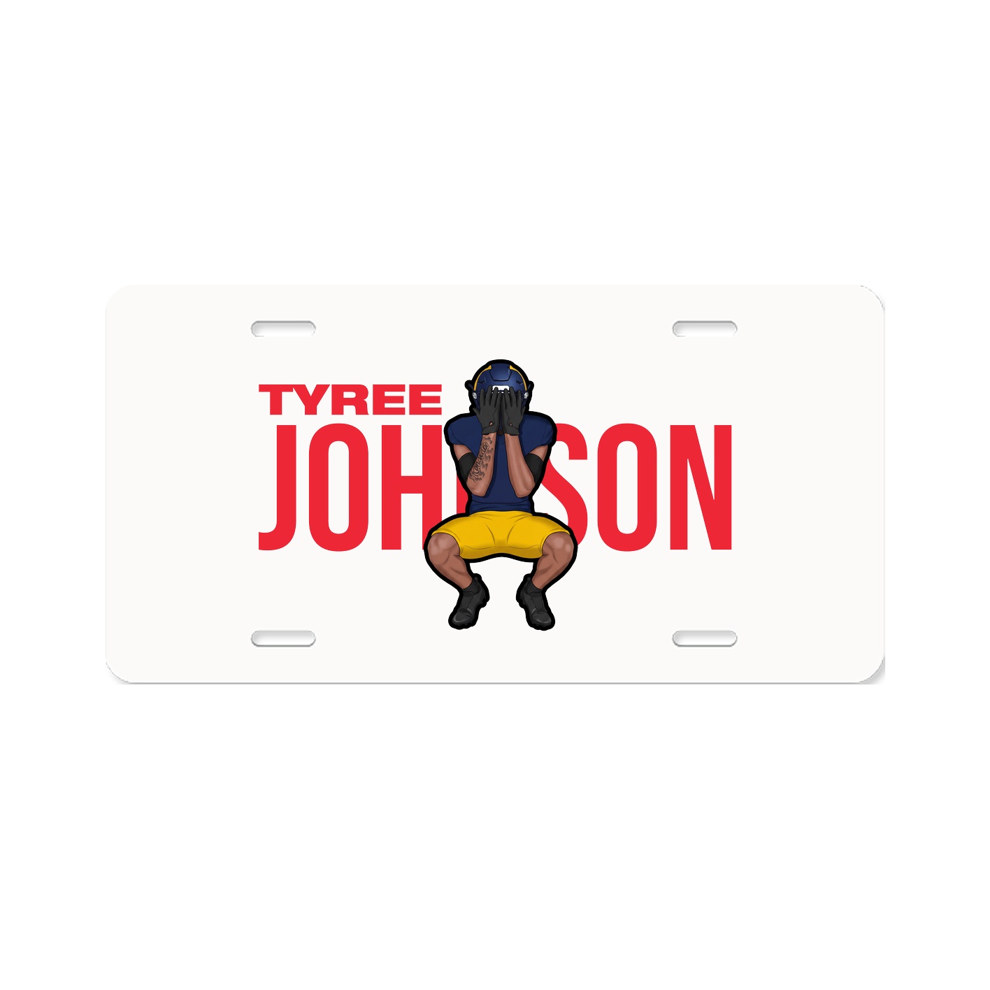 License Plate — Player Name in Classic