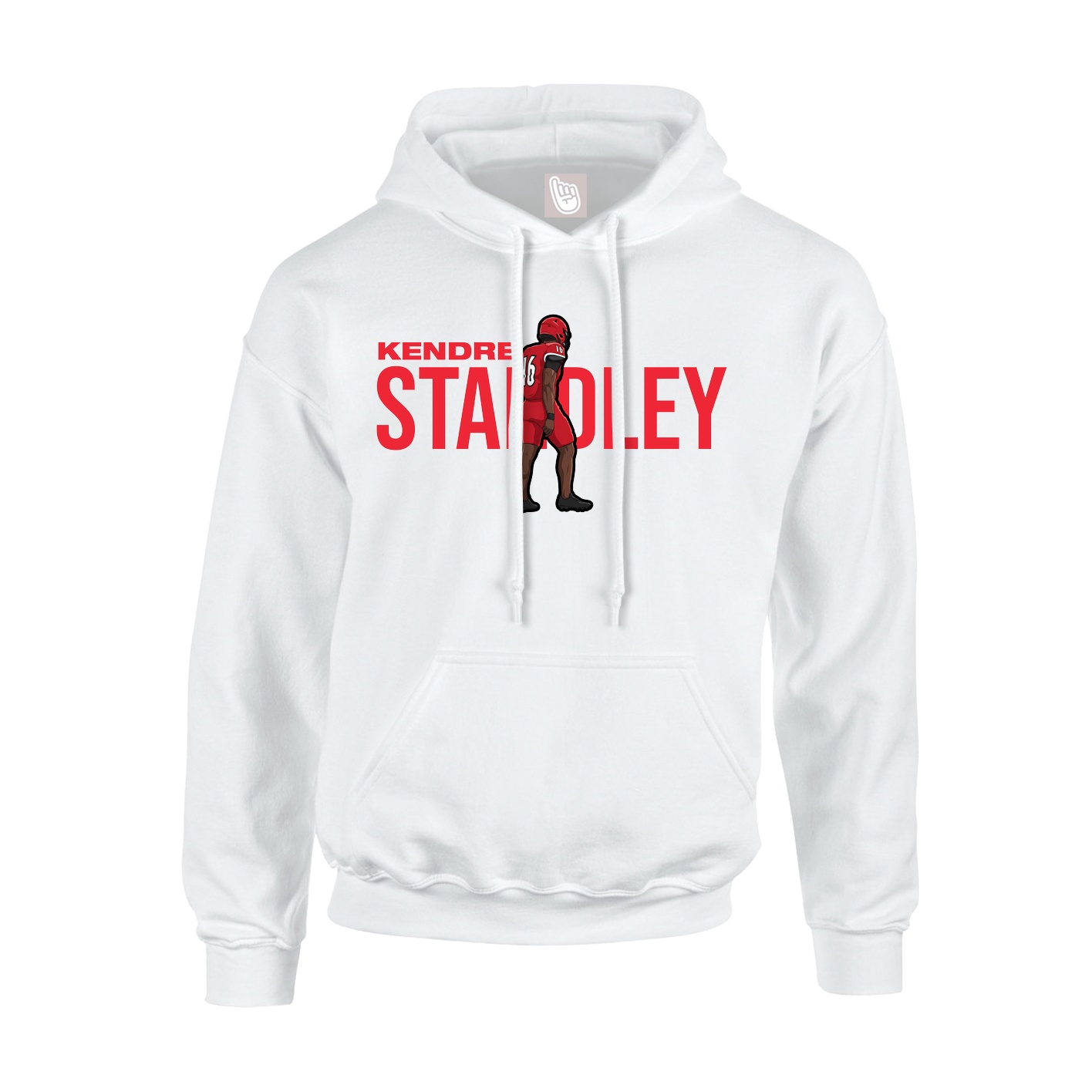 Youth Hoodie — Player Name in White