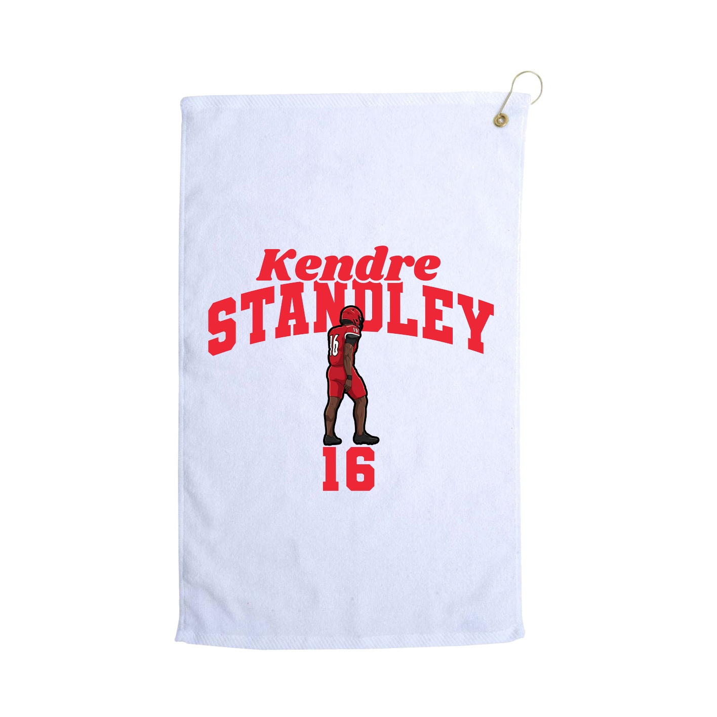 Golf Towel — Signature Arch in White