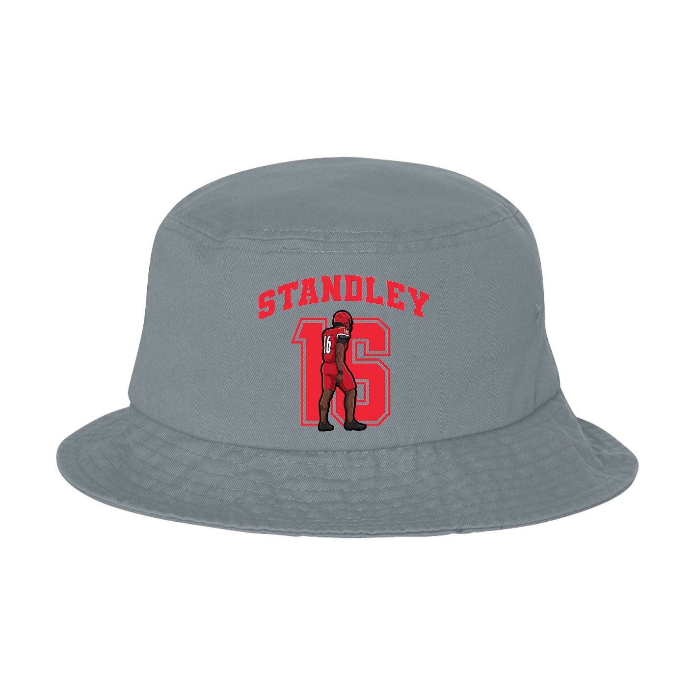 Bucket Cap — Number in Grey