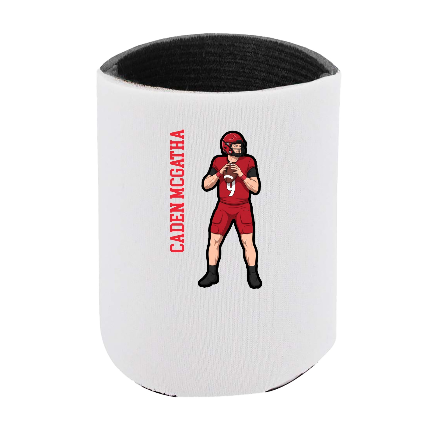 Can Holder — Name Vertical in White