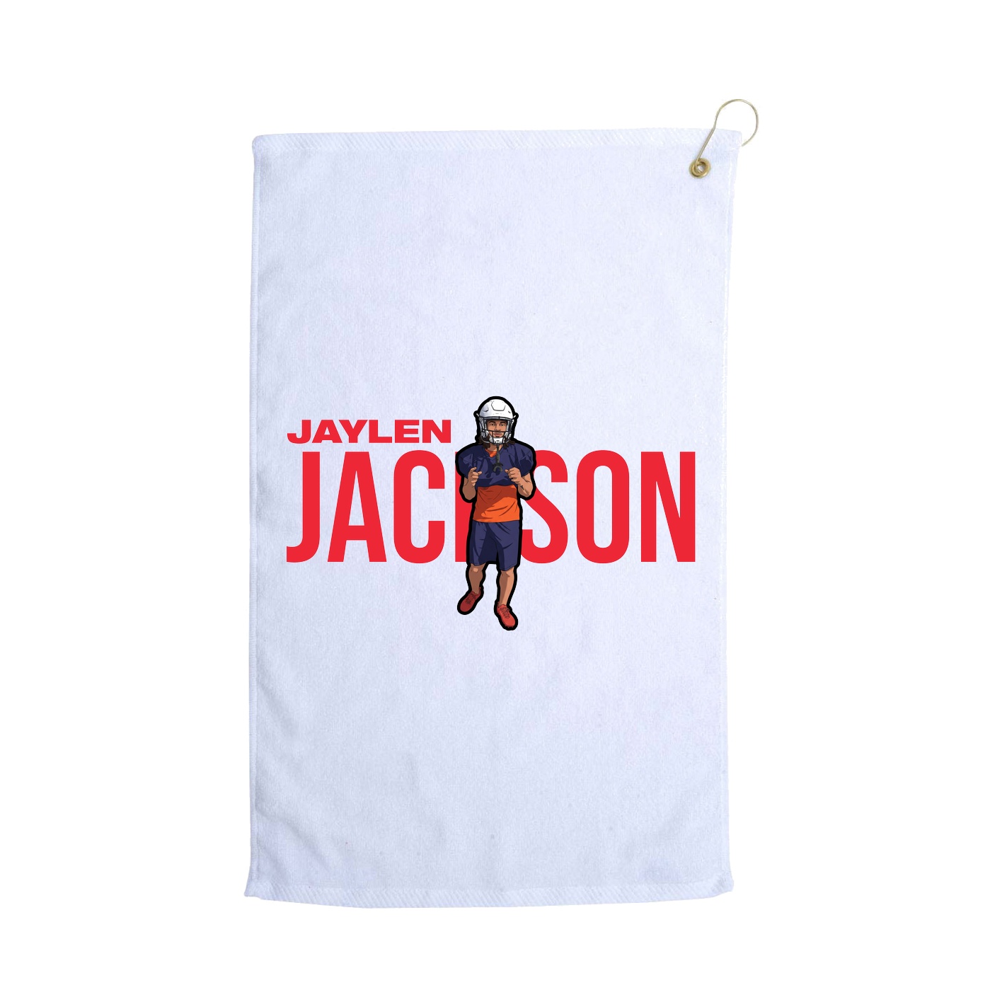 Golf Towel — Player Name in White