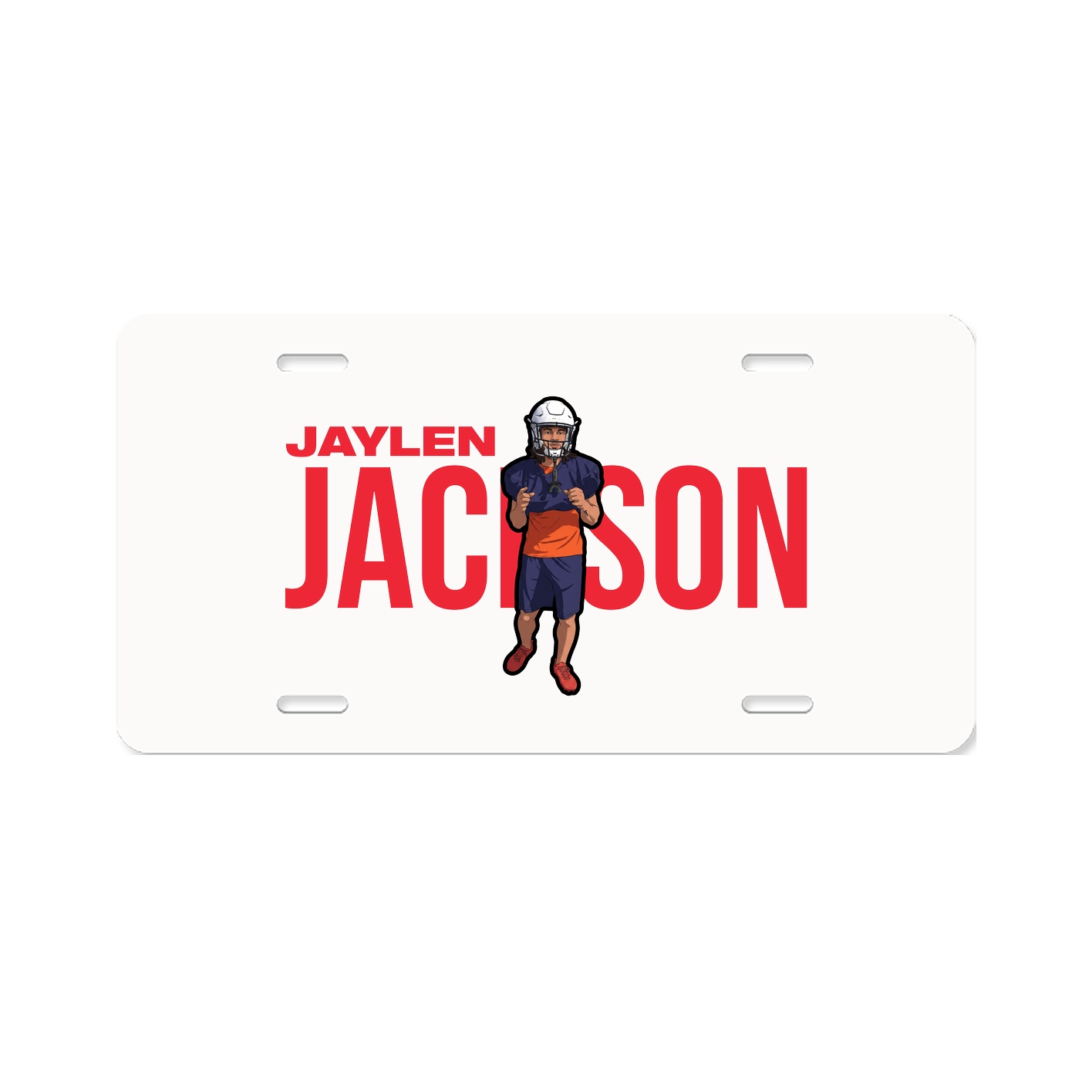 License Plate — Player Name in Classic