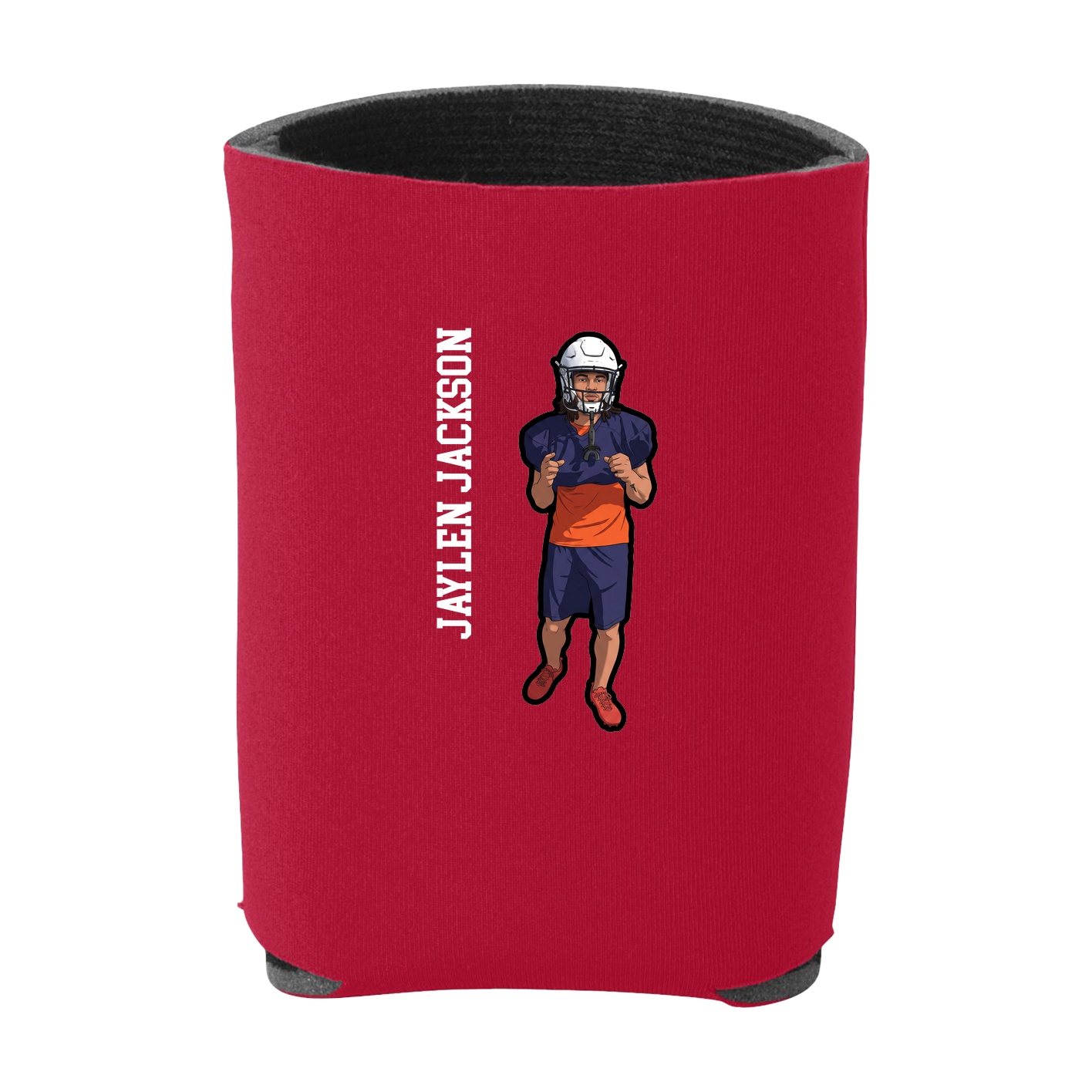 Can Holder — Name Vertical in Red