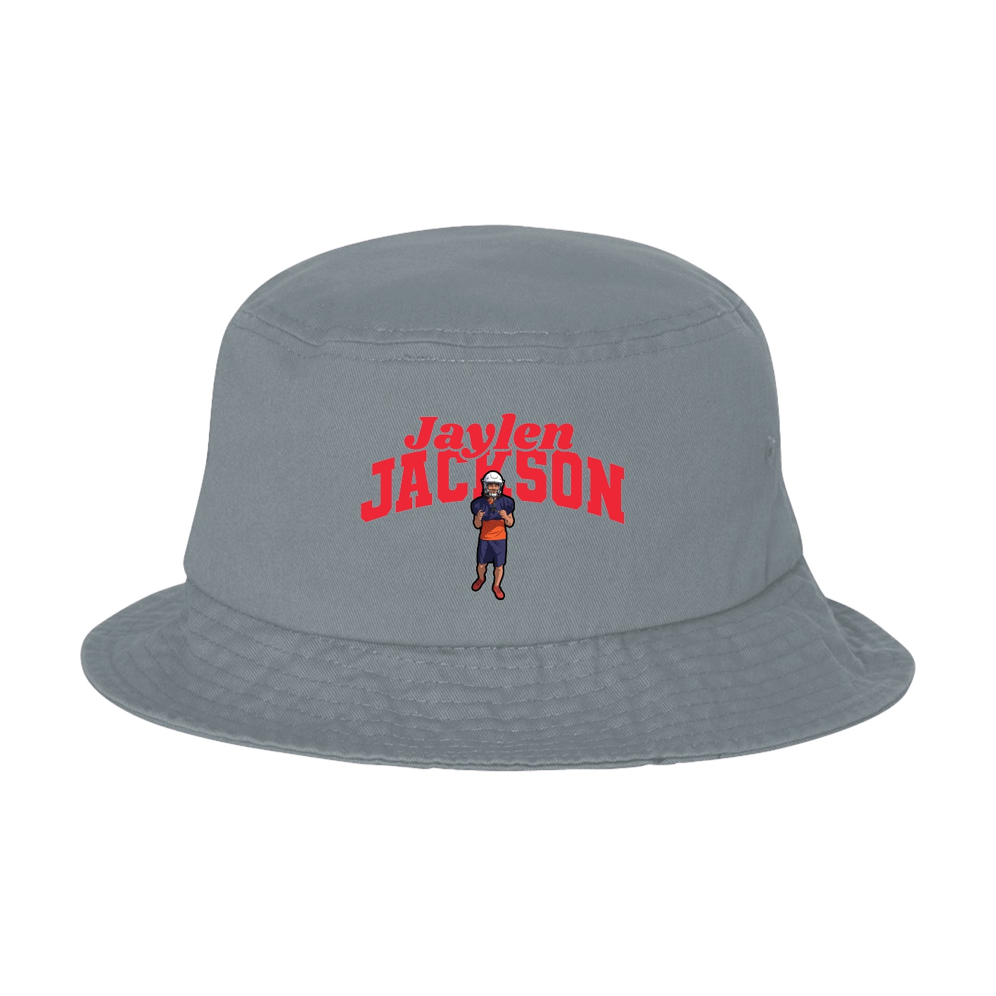 Bucket Cap — Signature Arch in Grey