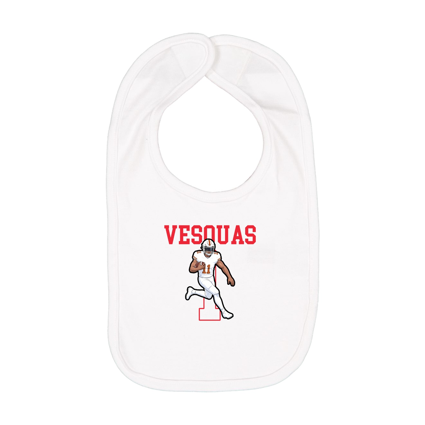 Infant Bib — Shirsey in White