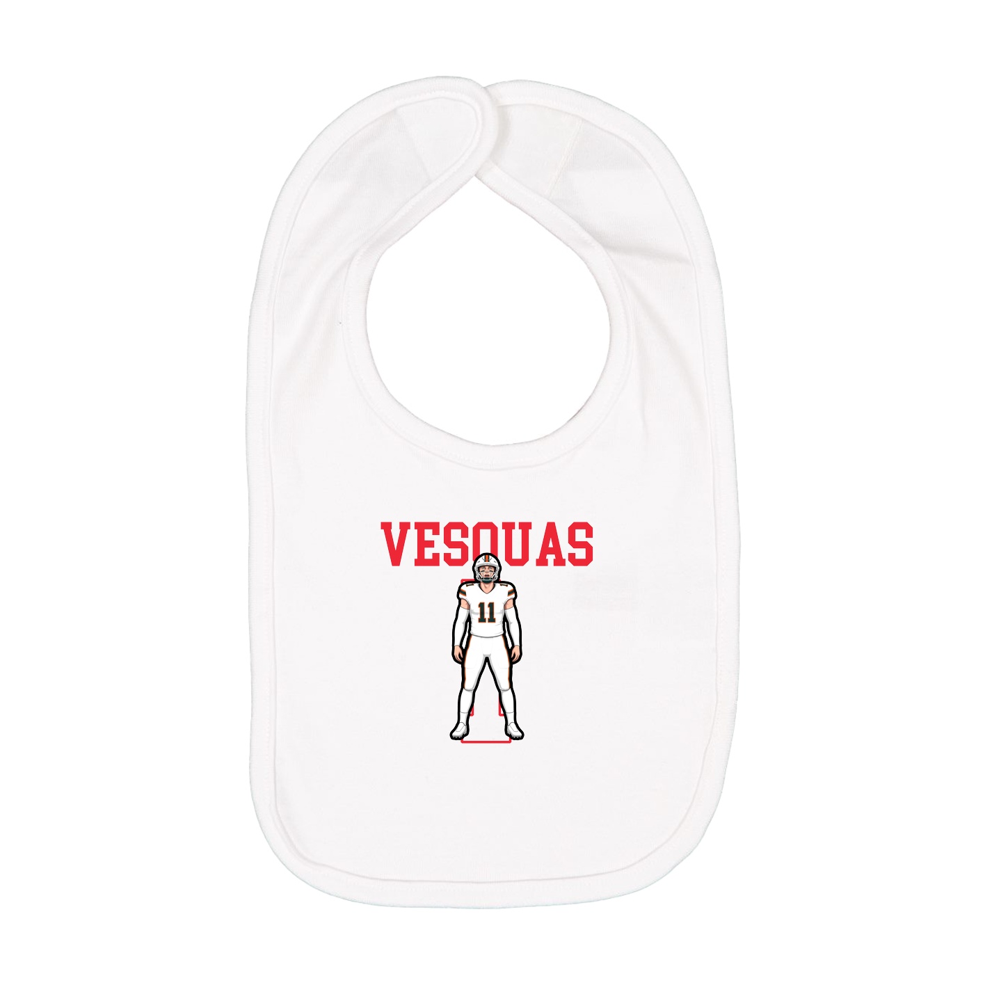 Infant Bib — Shirsey in White
