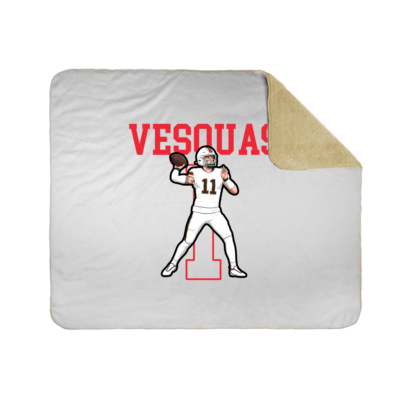 Throw Blanket — Shirsey in White