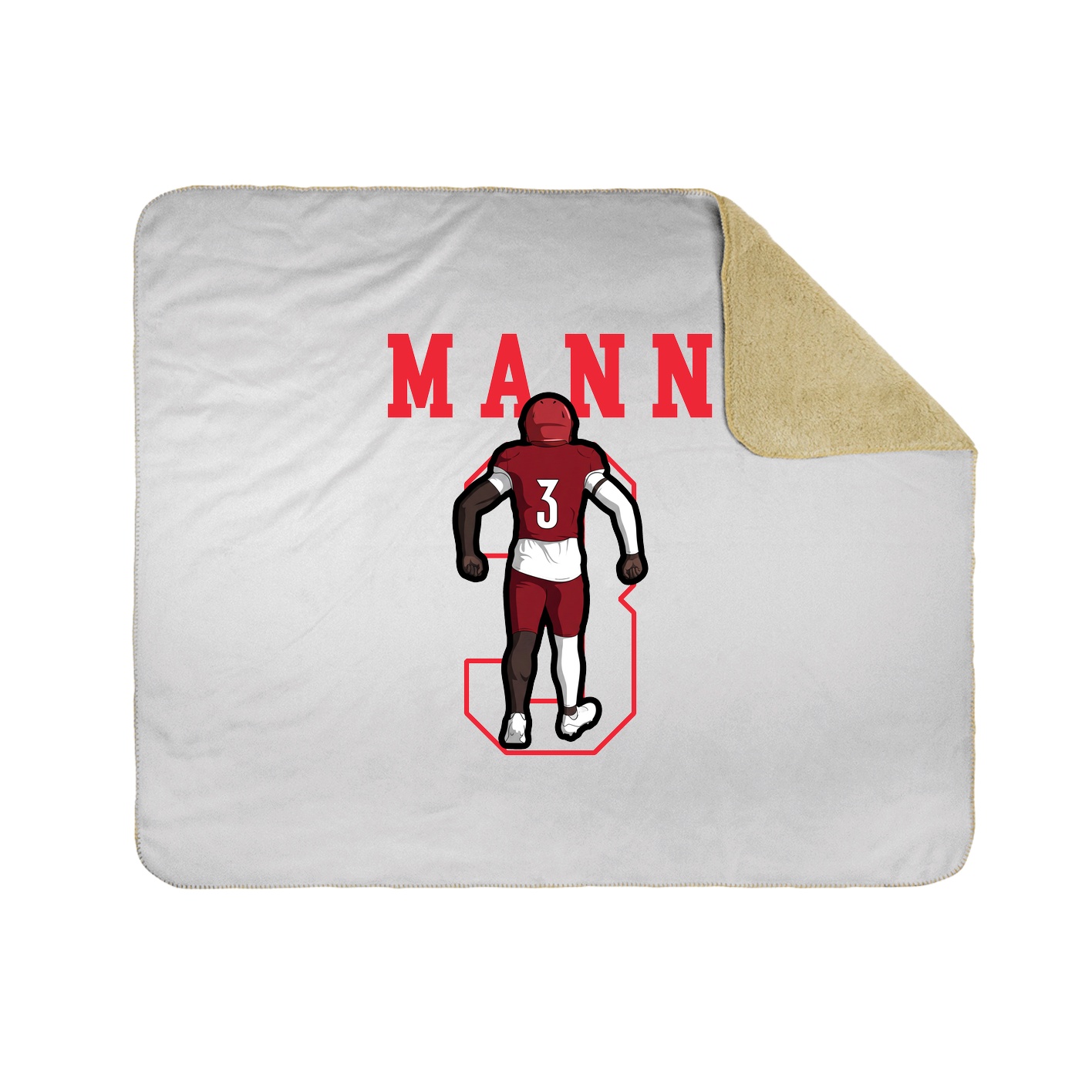 50x60 Sherpa Lined Throw Blanket