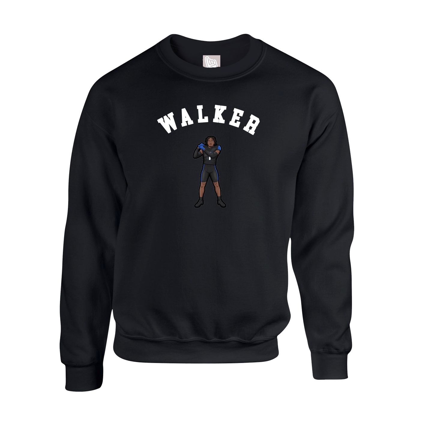 Fleece Crew — Shirsey Arch in Black