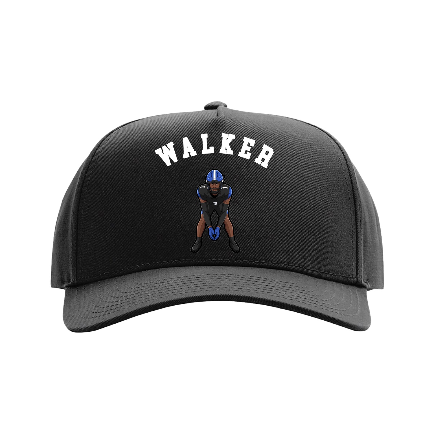 Full Fabric Five-Panel Champ Cap — Shirsey Arch in Black