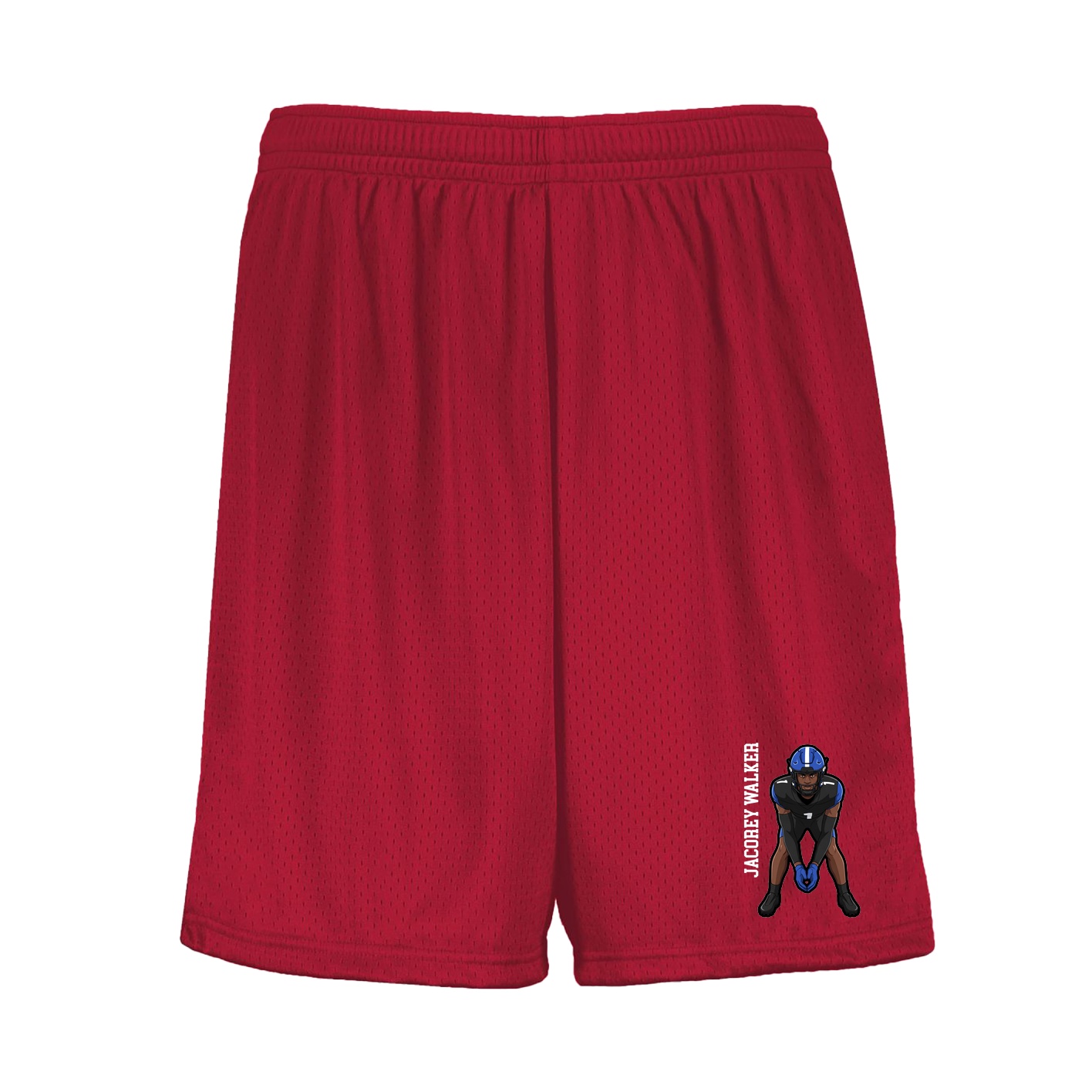 Shorts — Name Vertical in Red