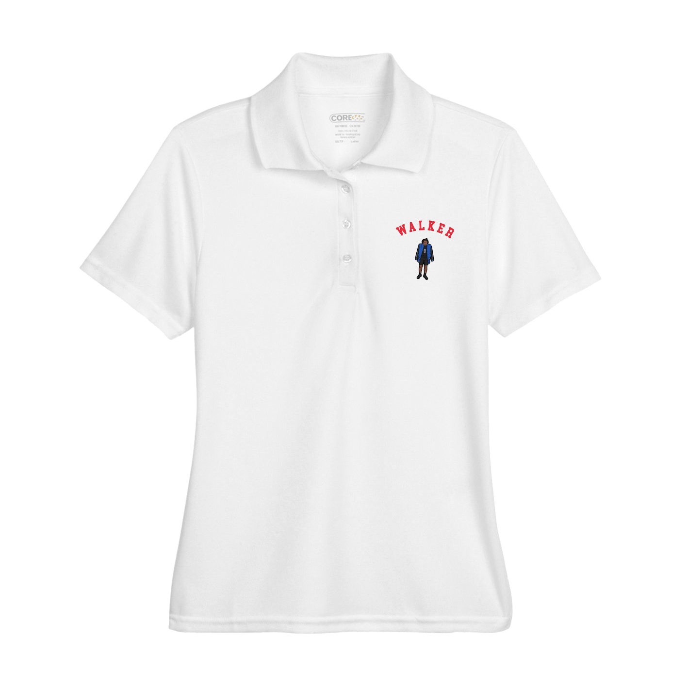Womens Performance Polo — Shirsey Arch in White
