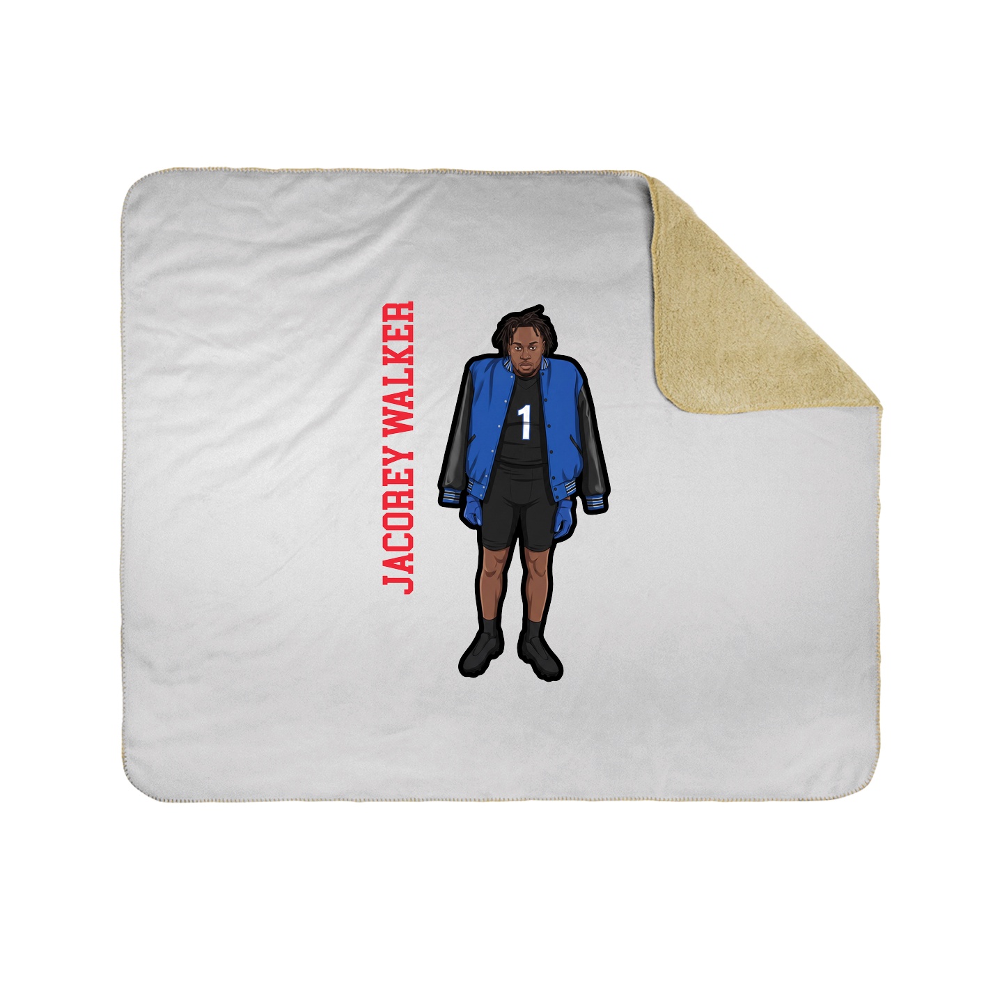 50x60 Sherpa Lined Throw Blanket