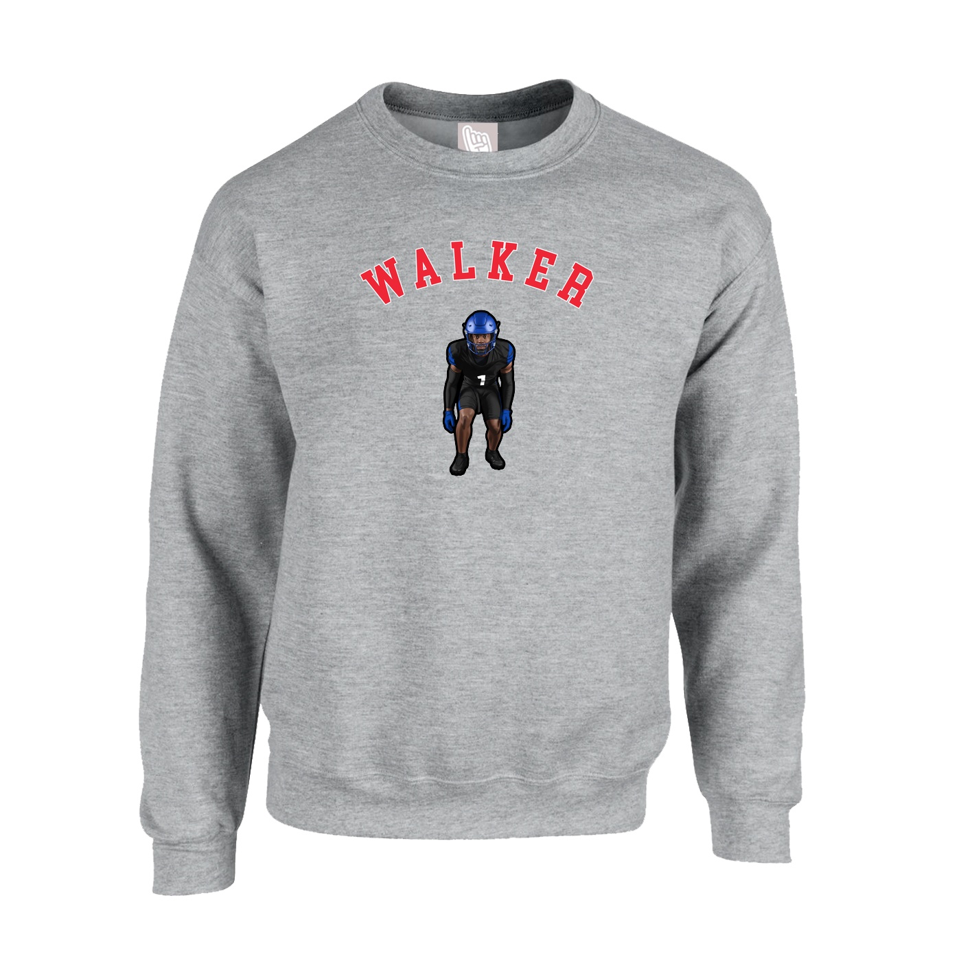 Fleece Crew — Shirsey Arch in Grey