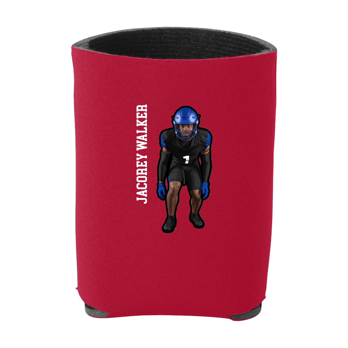 Can Holder — Name Vertical in Red
