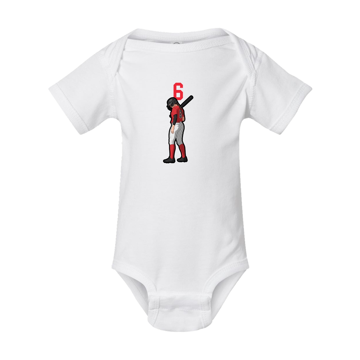 Baby Onesie — Number Top in White