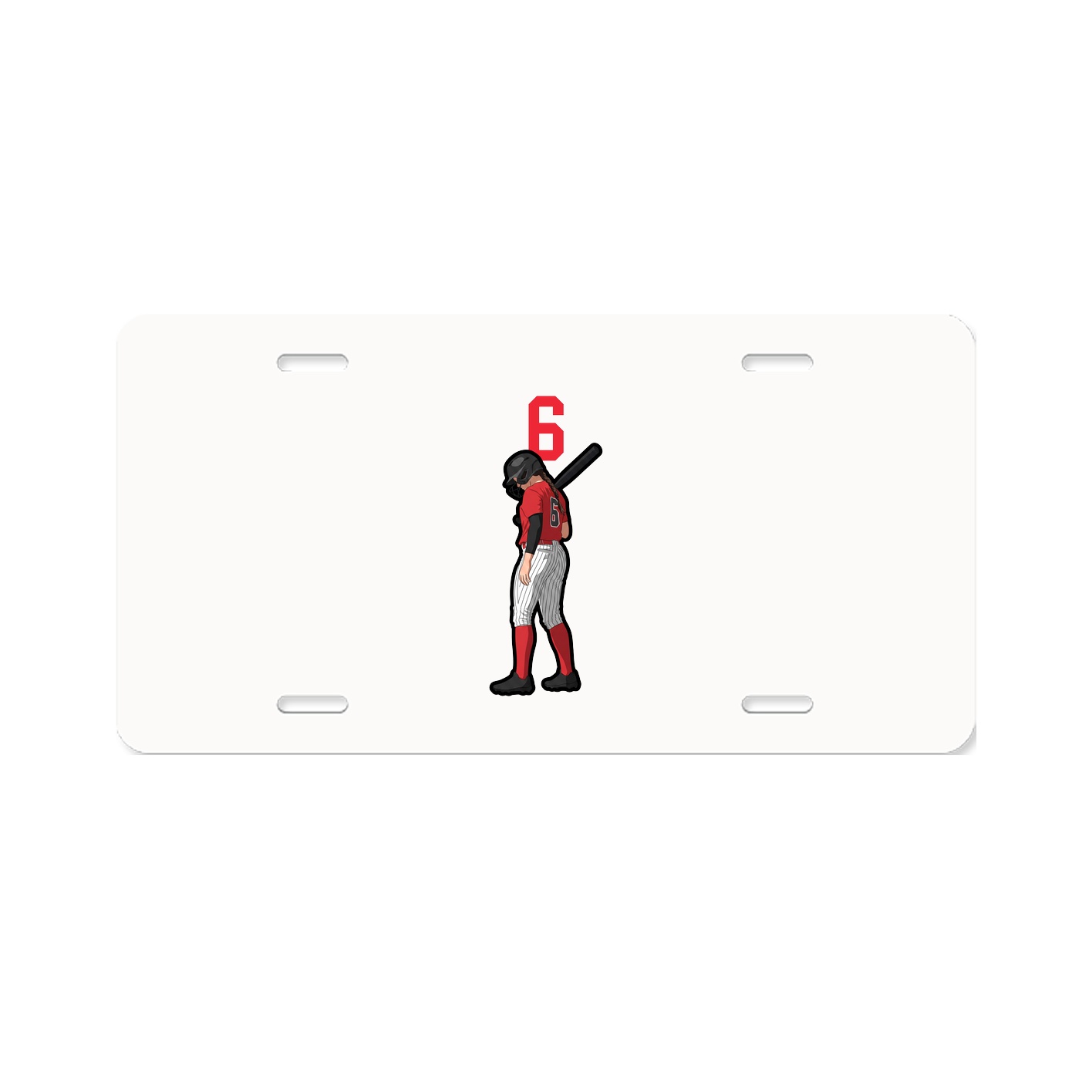 License Plate — Number Top in Classic