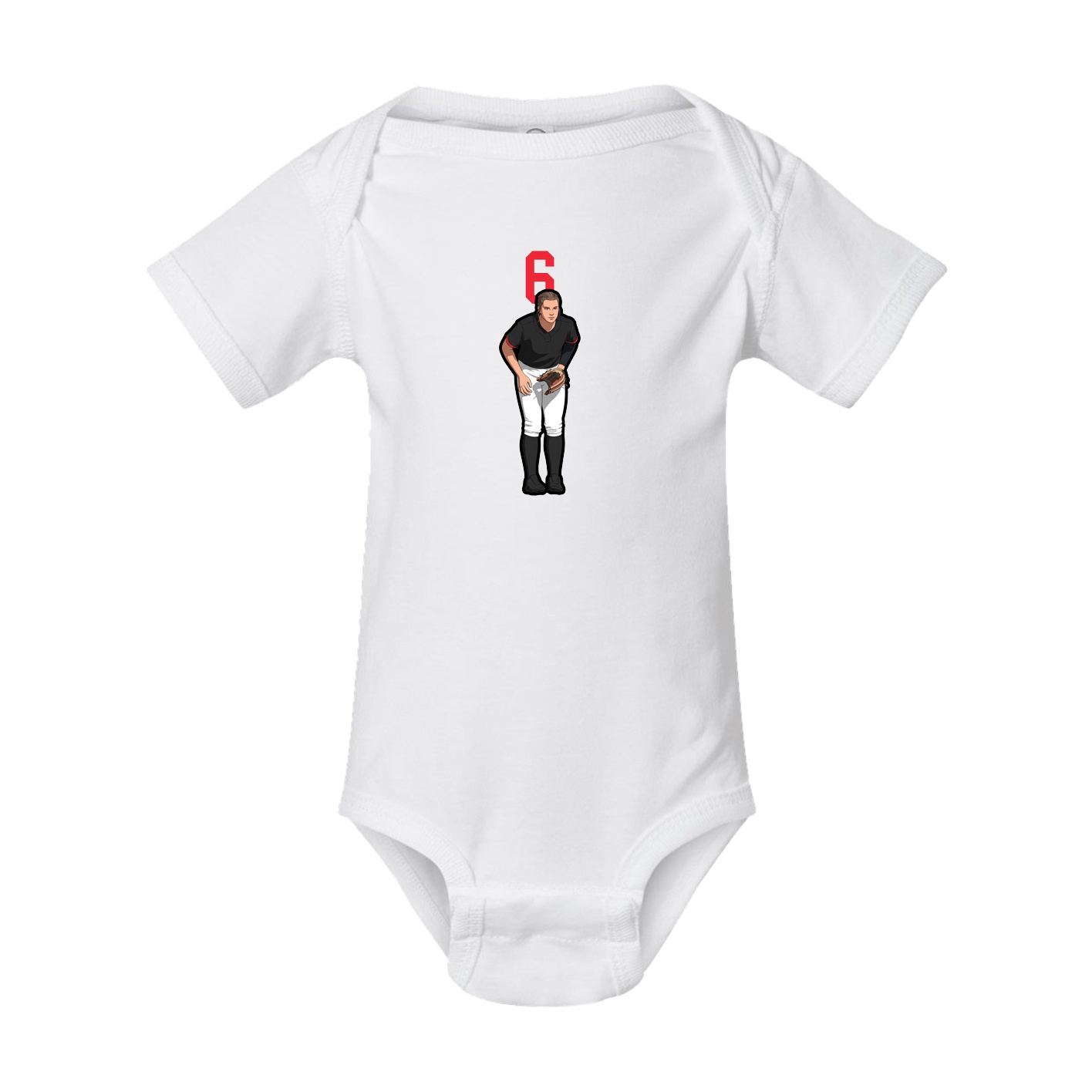 Baby Onesie — Number Top in White
