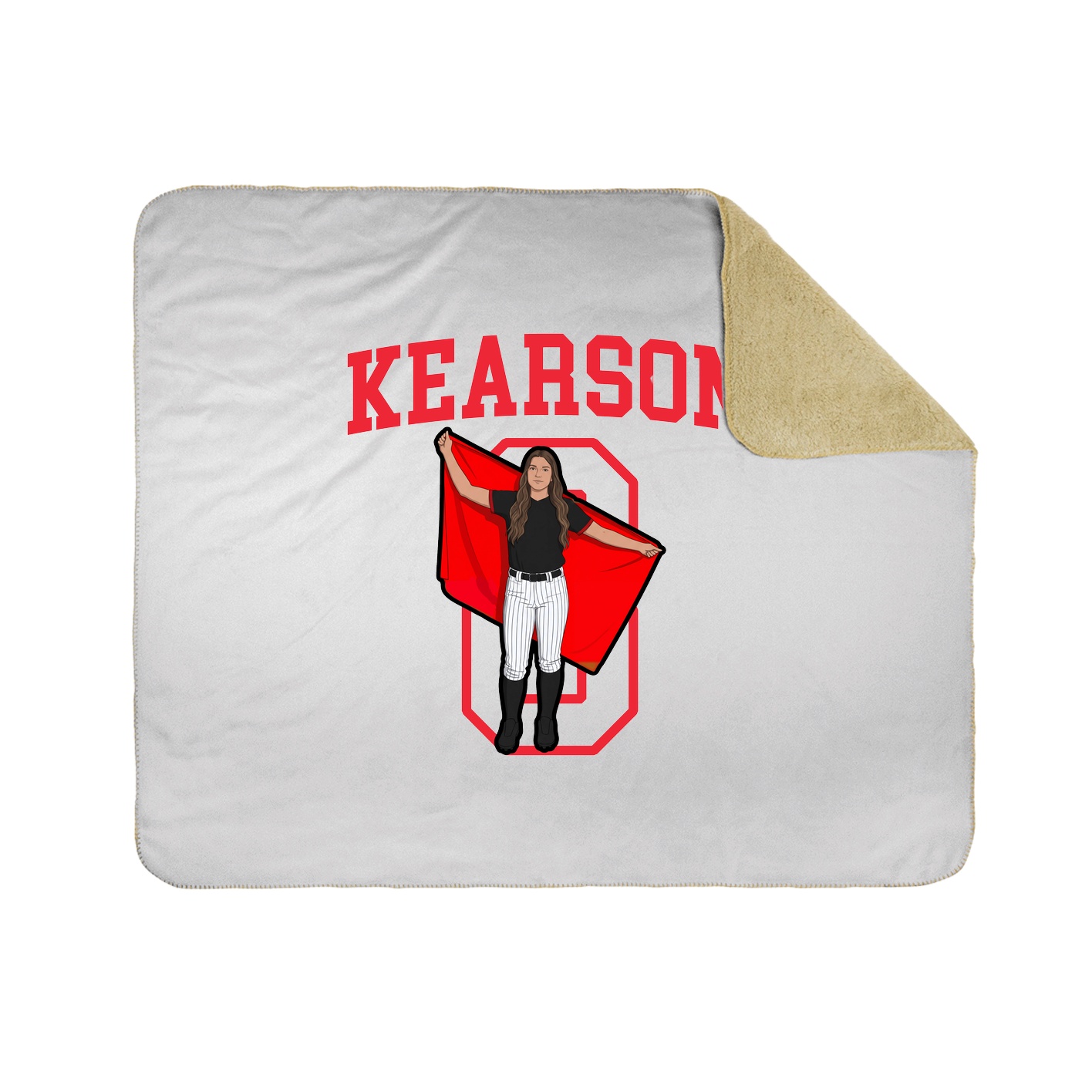Throw Blanket — Shirsey in White