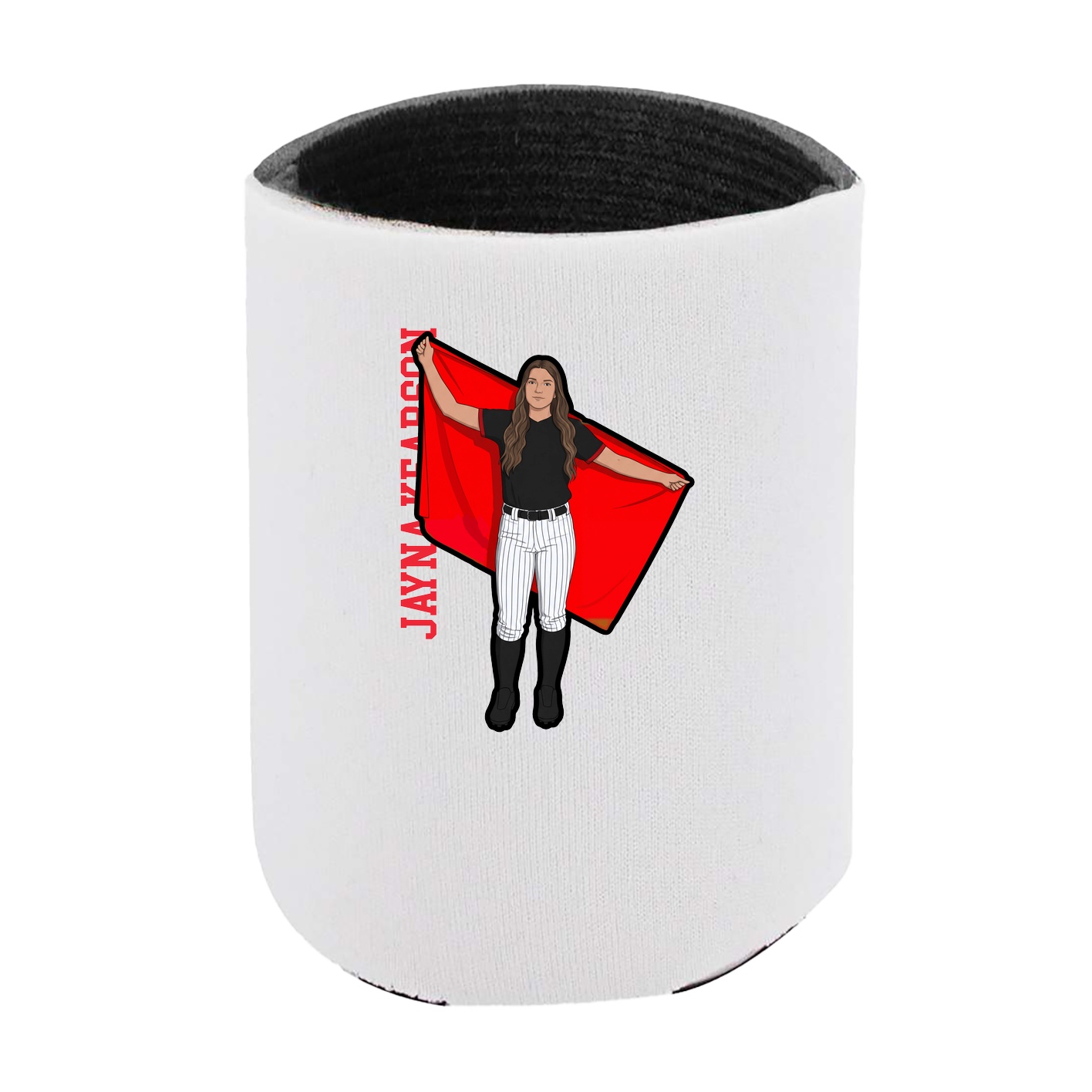 Can Holder — Name Vertical in White