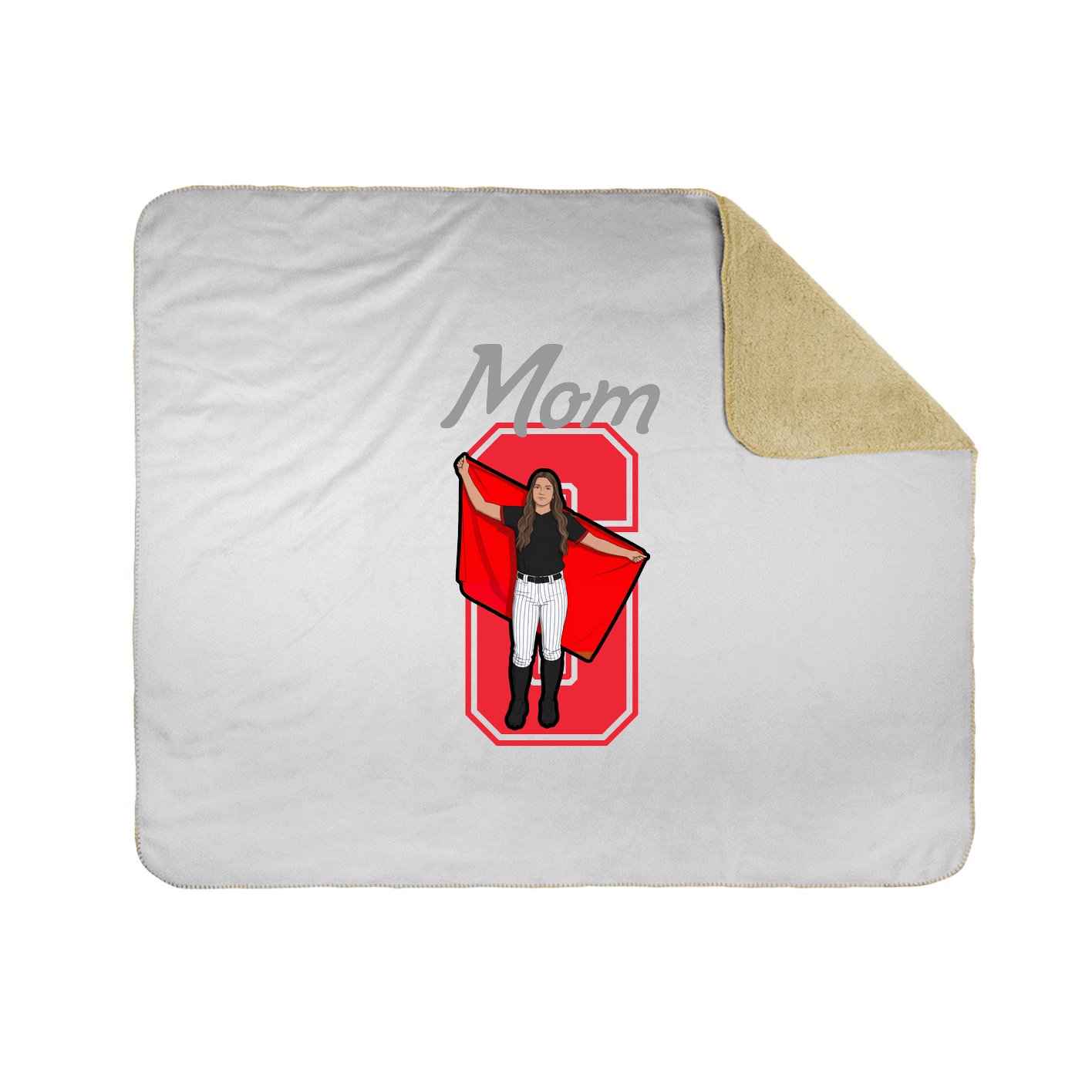 Throw Blanket — Mothers Day Shirsey in White