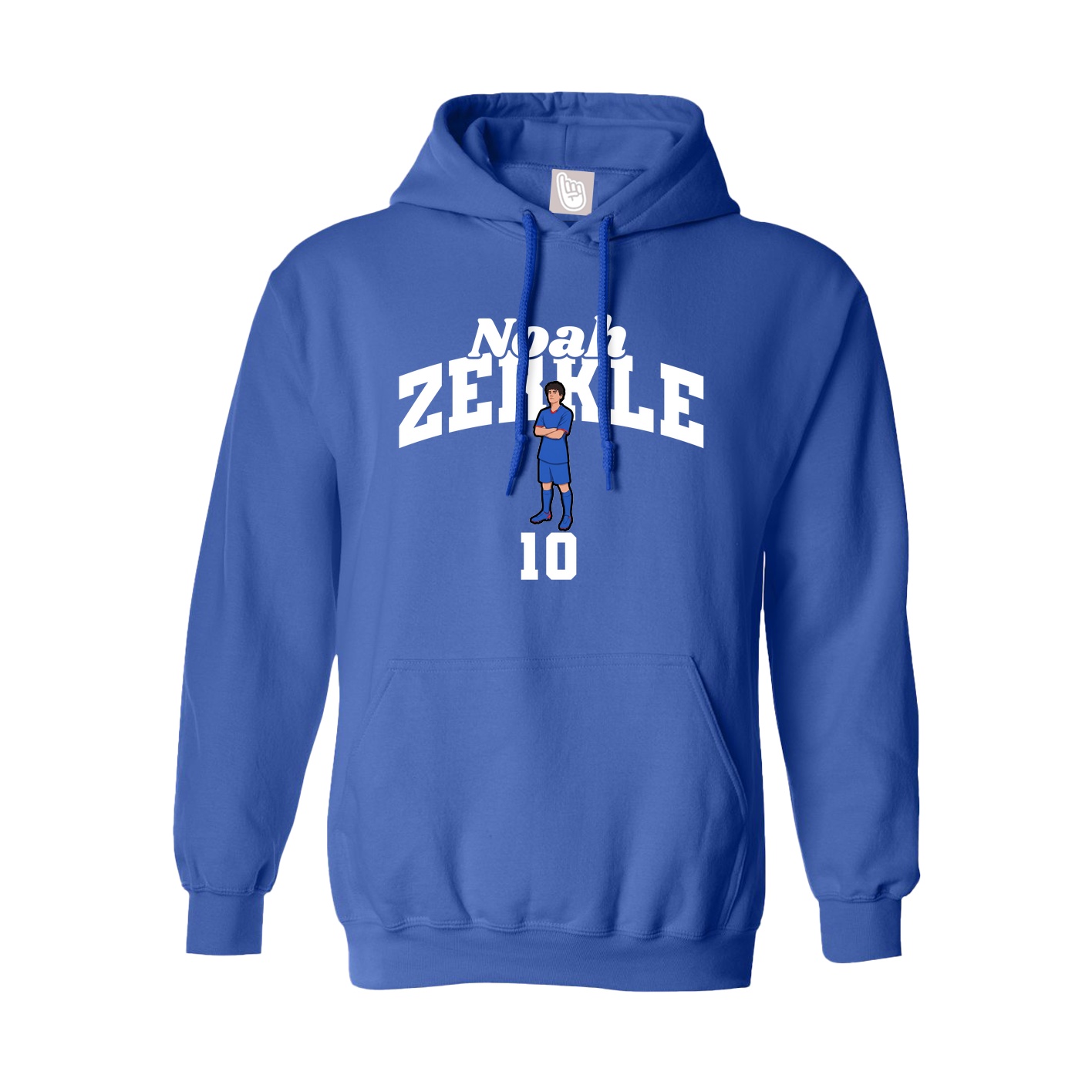 Youth Hoodie — Signature Arch in Royal