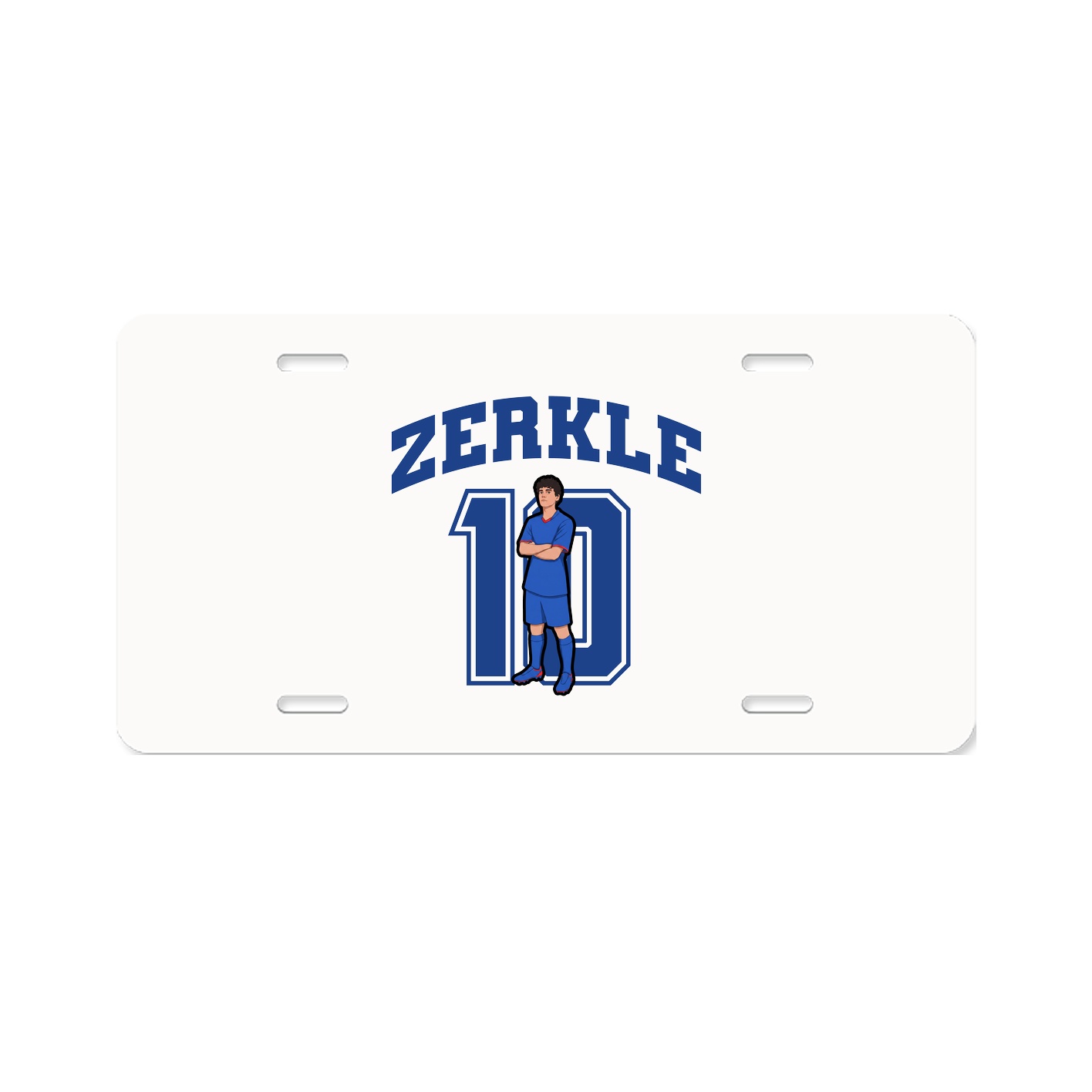 License Plate — Number in Classic